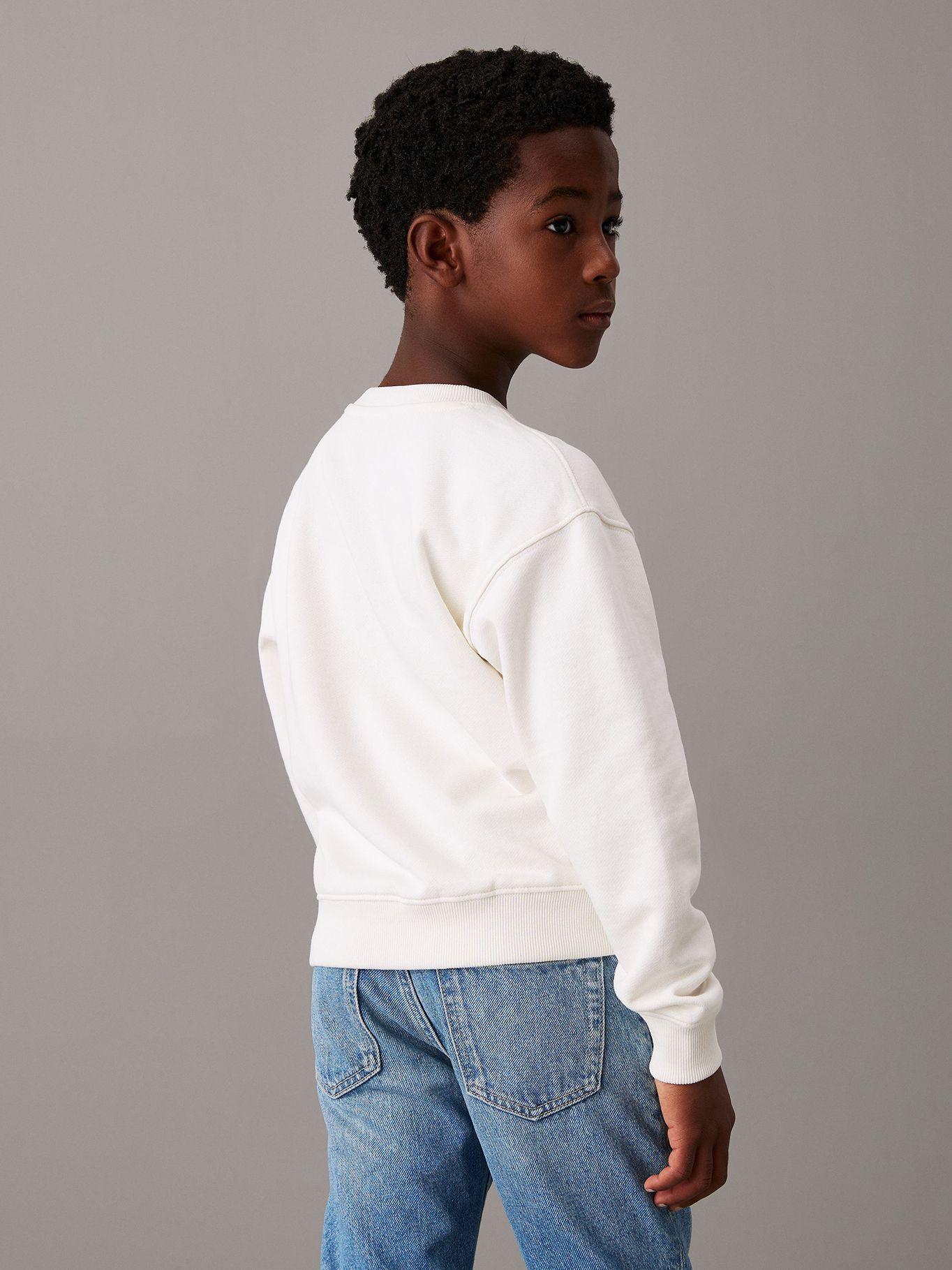 Polerón Niño Logo Graphic Blanco Calvin Klein-2