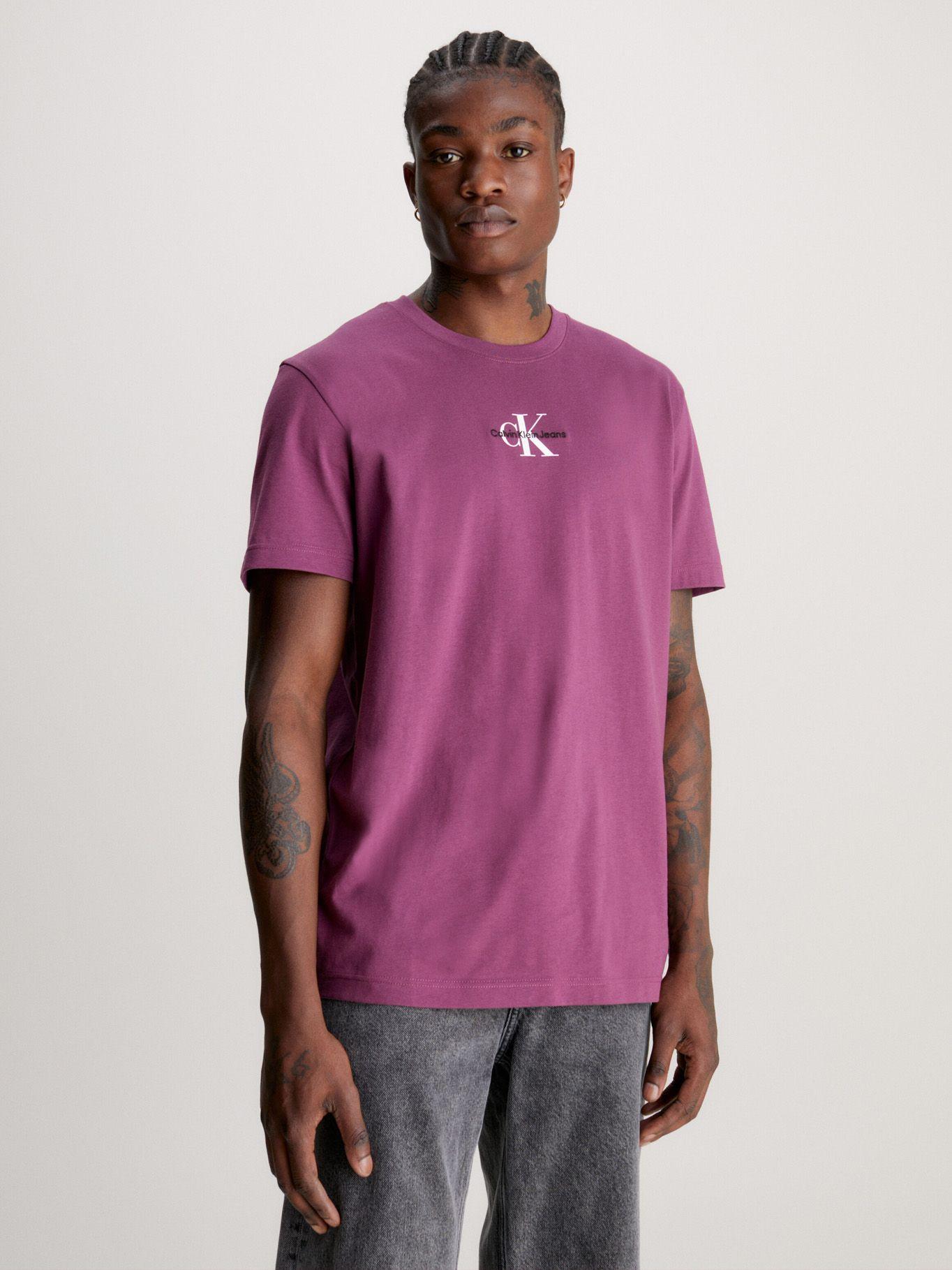 Polera Monologo Regular Morado Calvin Klein-0
