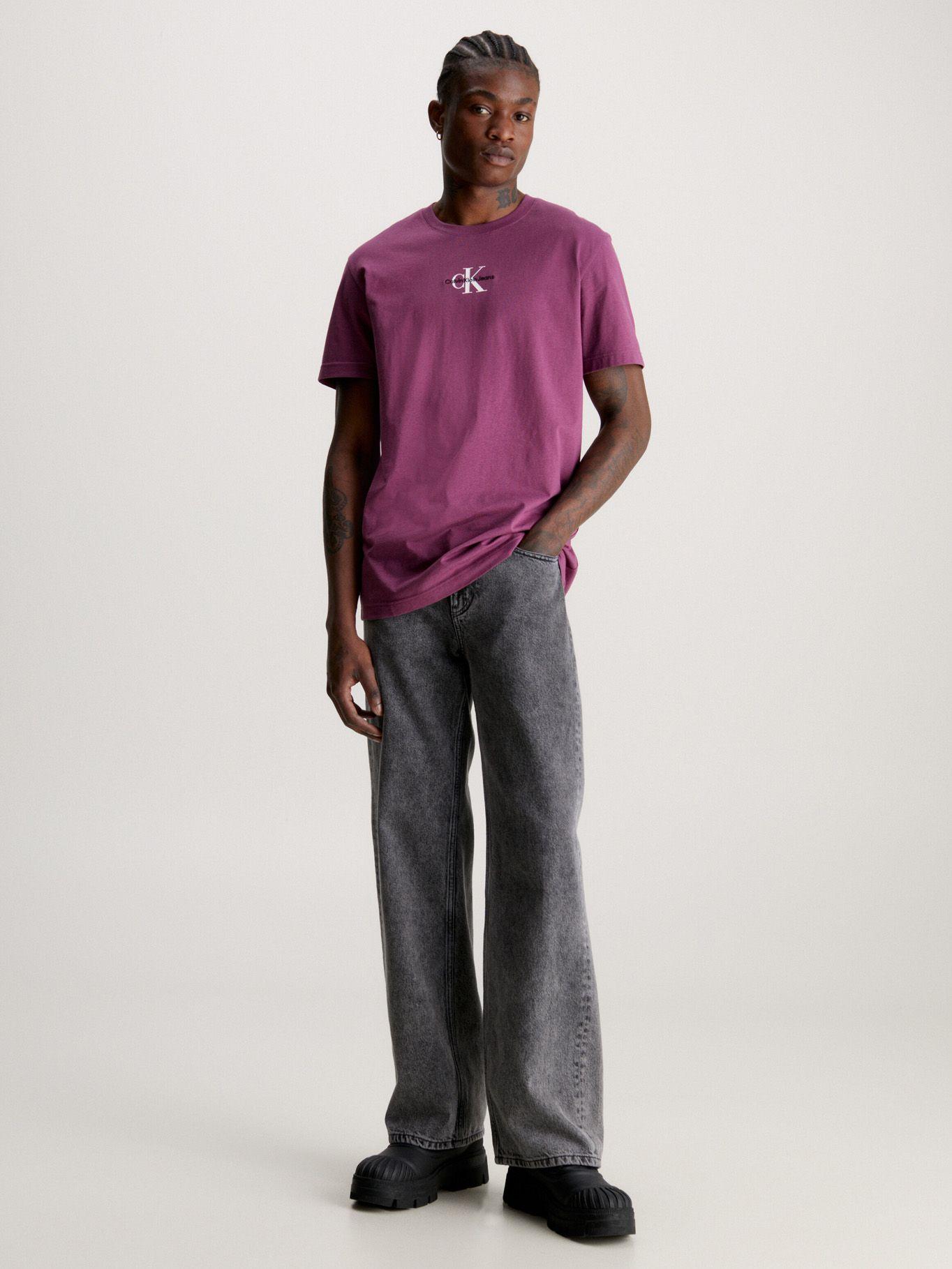 Polera Monologo Regular Morado Calvin Klein-1