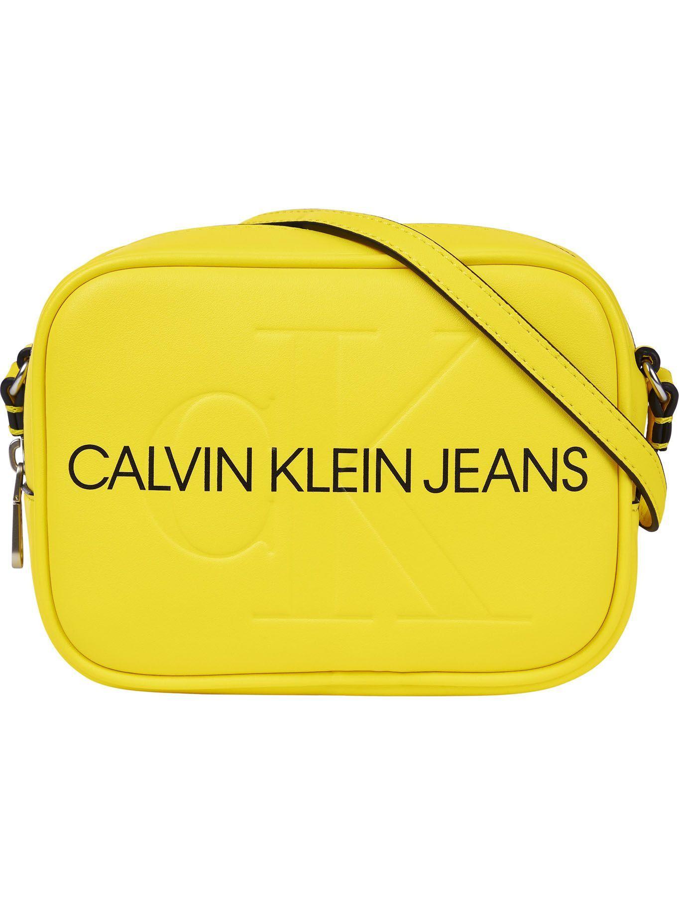 Bandolera Sculpted Amarillo Calvin Klein Mujer-0