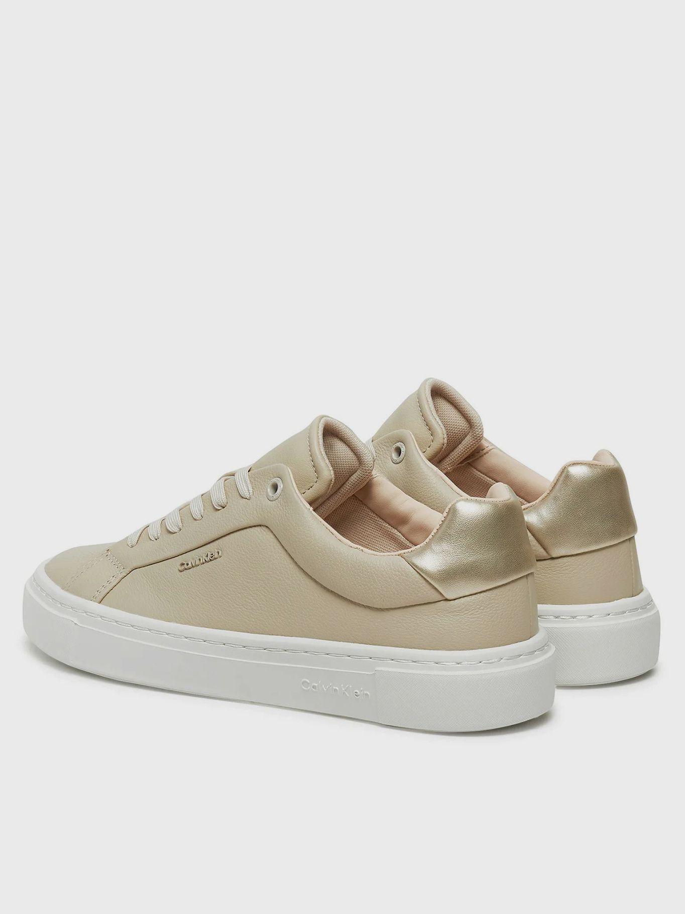 Zapatillas de cuero Beige Calvin Klein-1