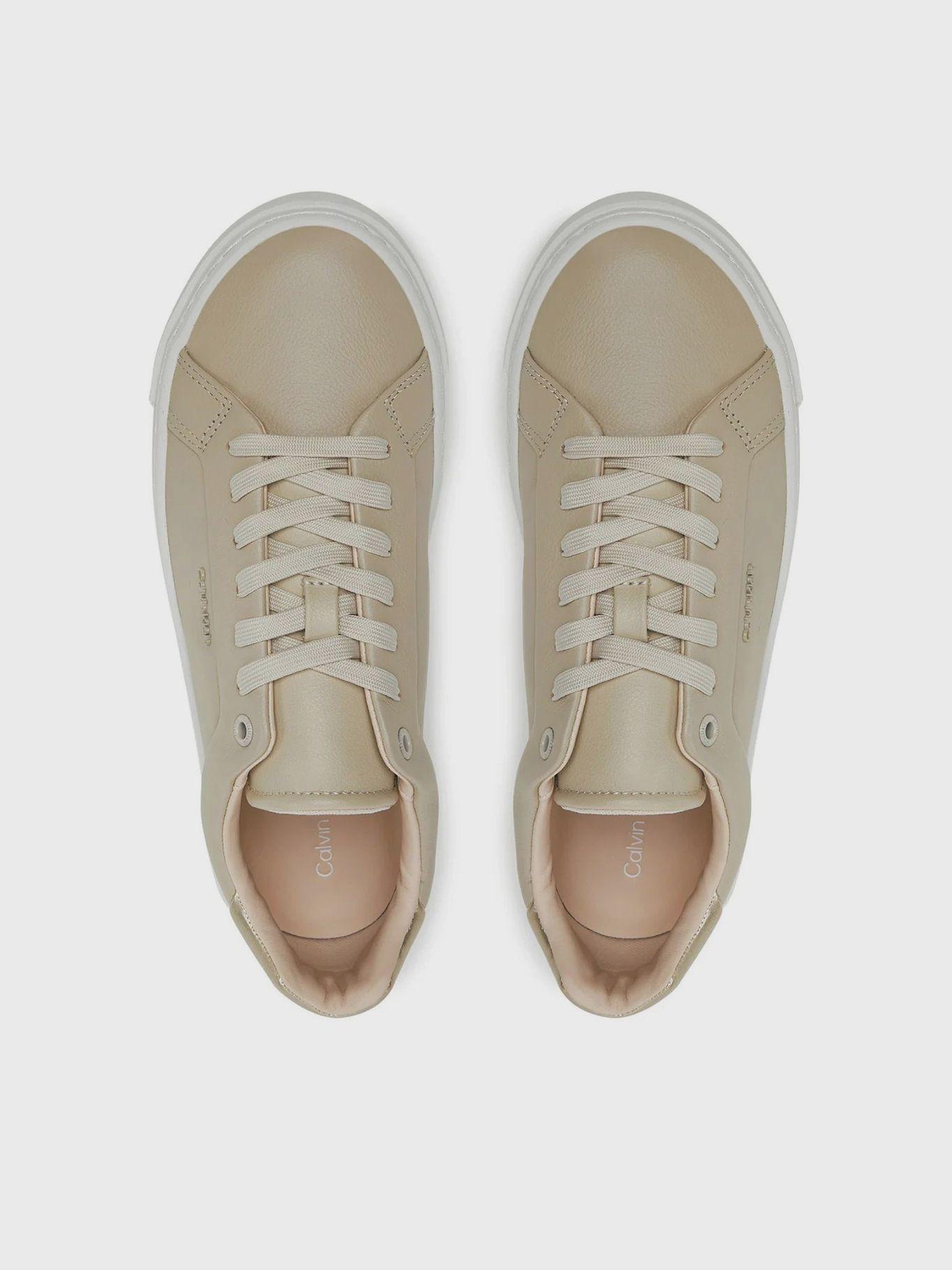 Zapatillas de cuero Beige Calvin Klein-2