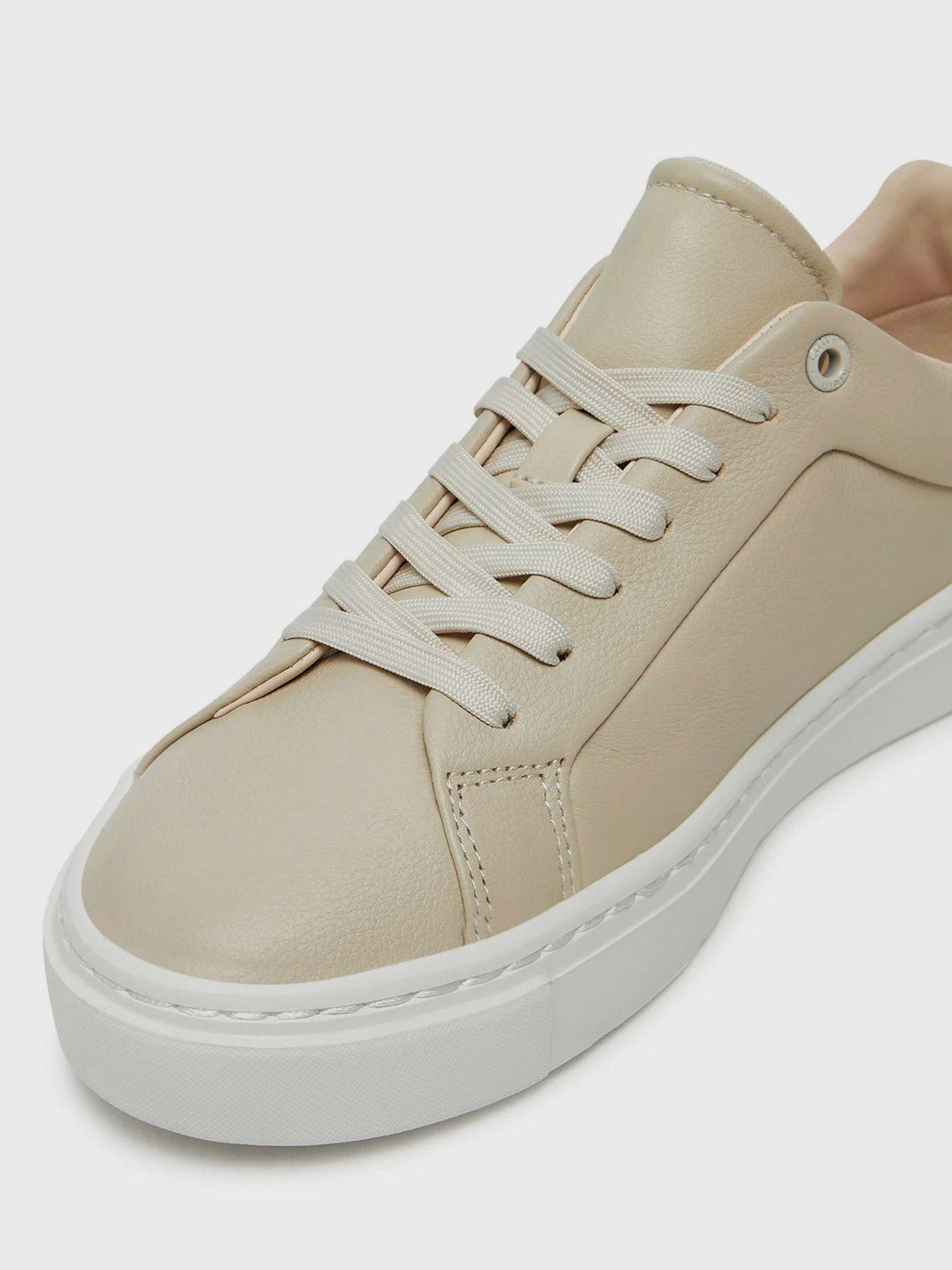 Zapatillas de cuero Beige Calvin Klein-5