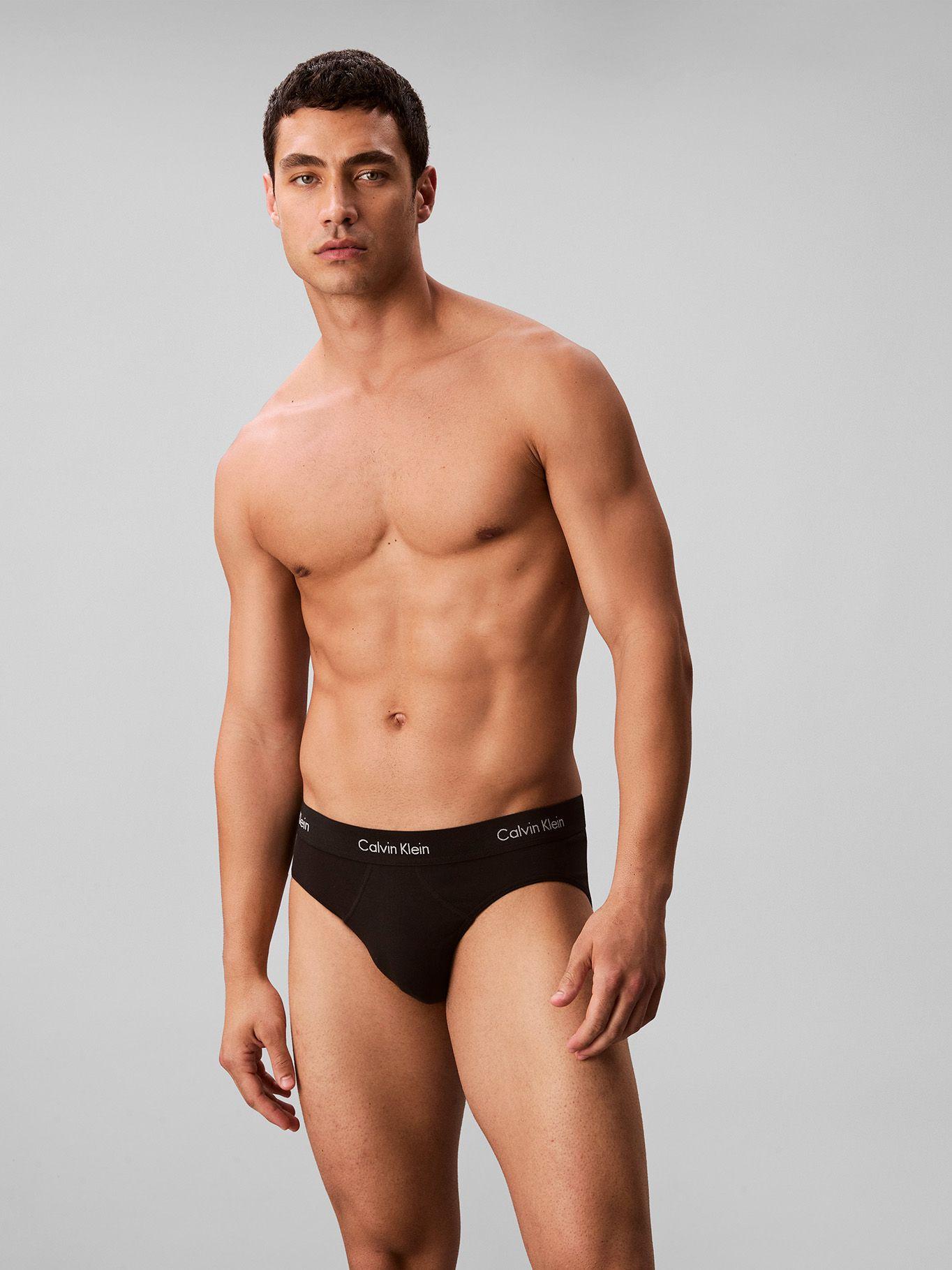 Pack de 3 Slips Cotton Stretch Negro Calvin Klein-2