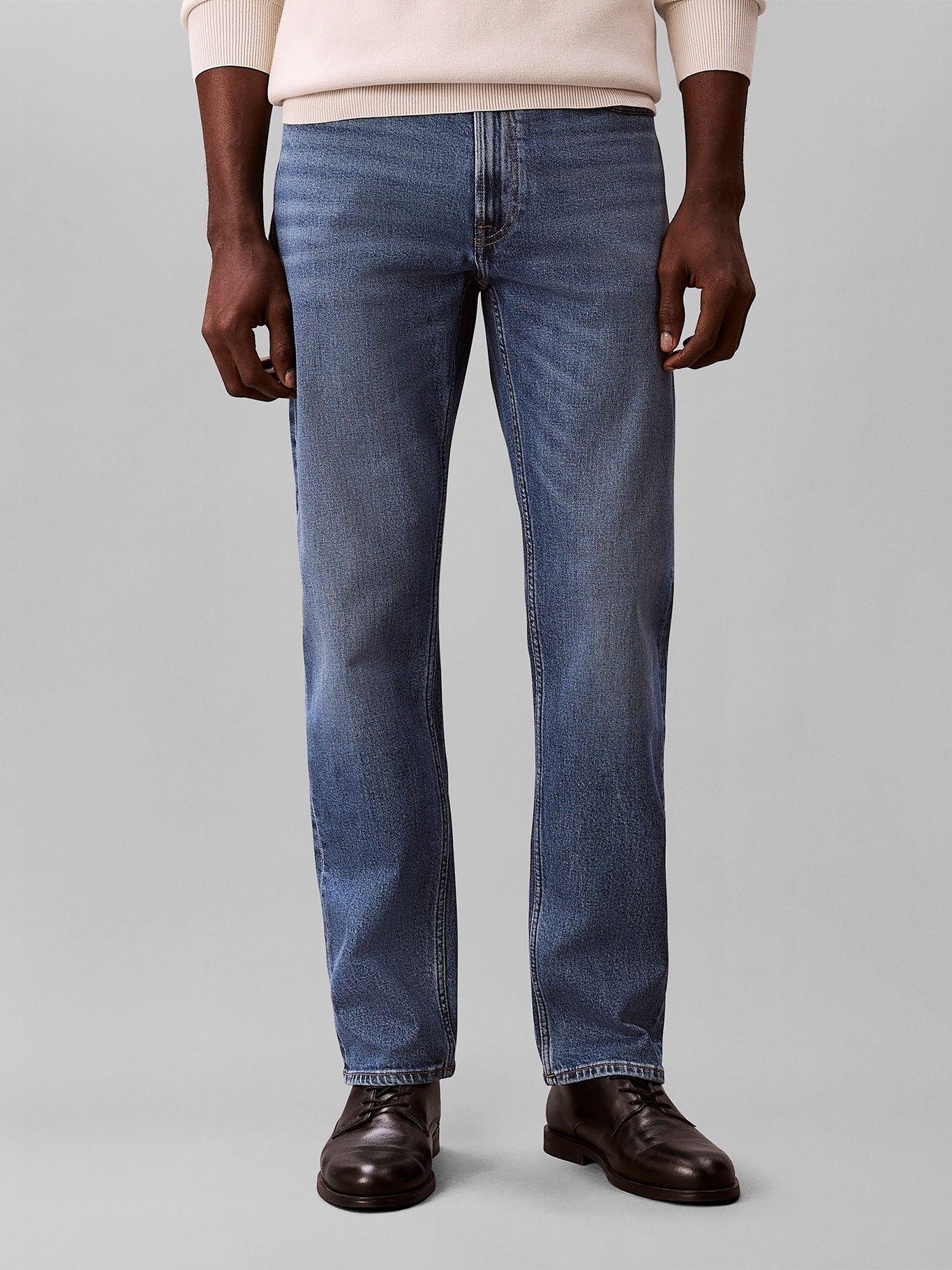 Jeans De Slim Straight Azul Calvin Klein-1