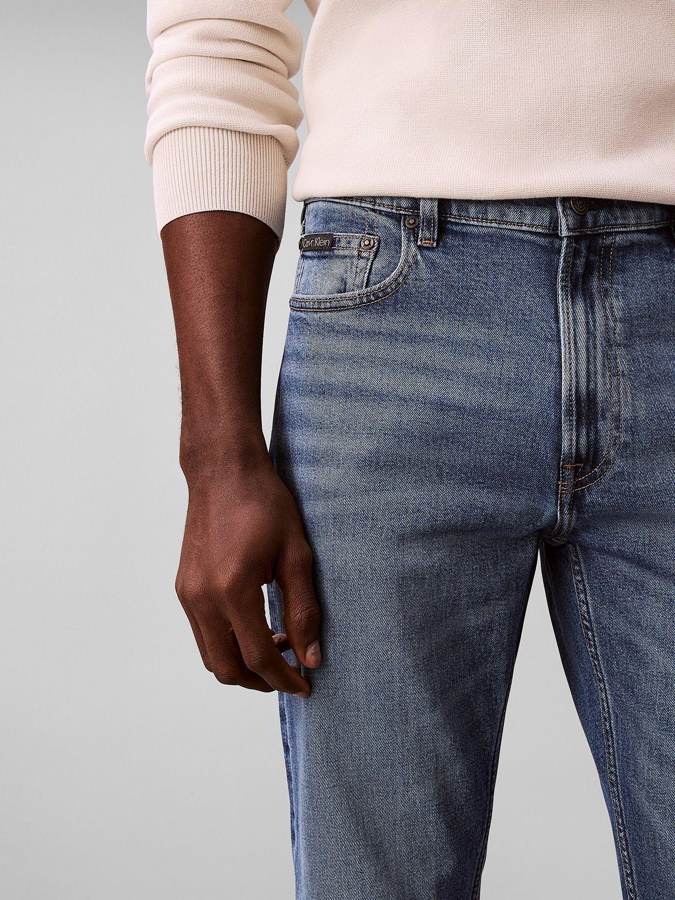 Jeans De Slim Straight Azul Calvin Klein-4