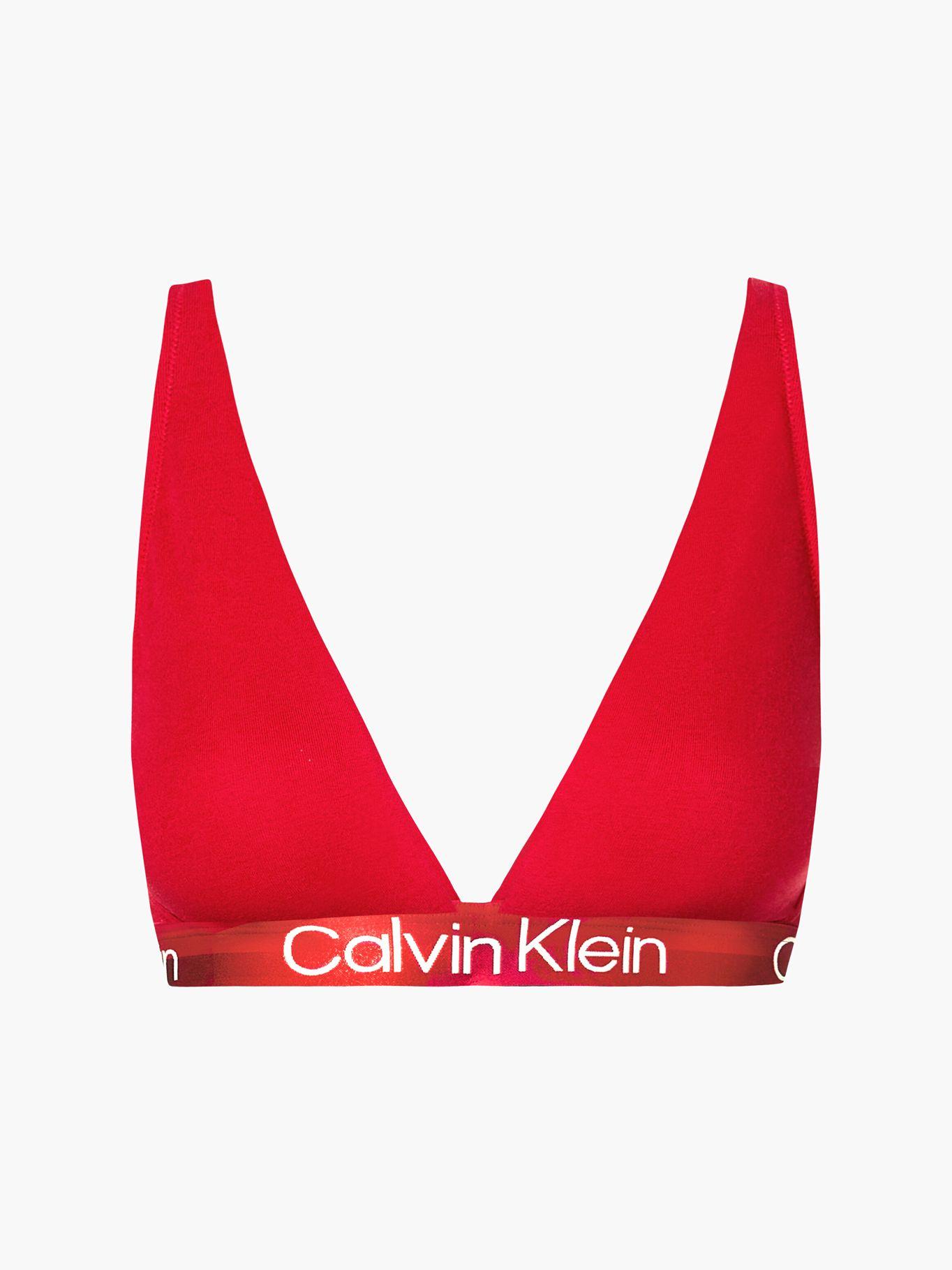 Brasier Lght Lined Triangle Rojo Calvin Klein-0