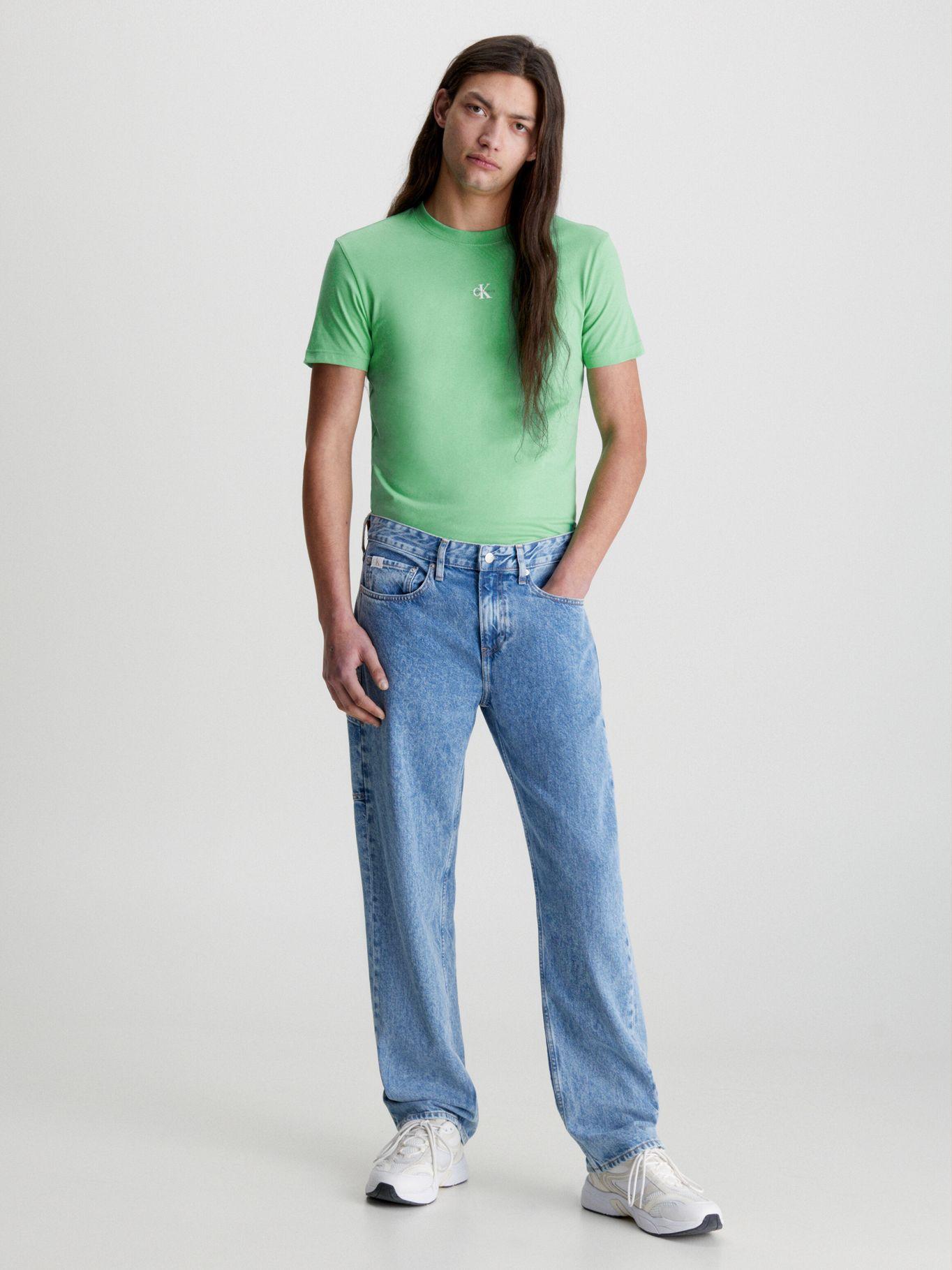 Polera Micro Monologo Verde Calvin Klein-1