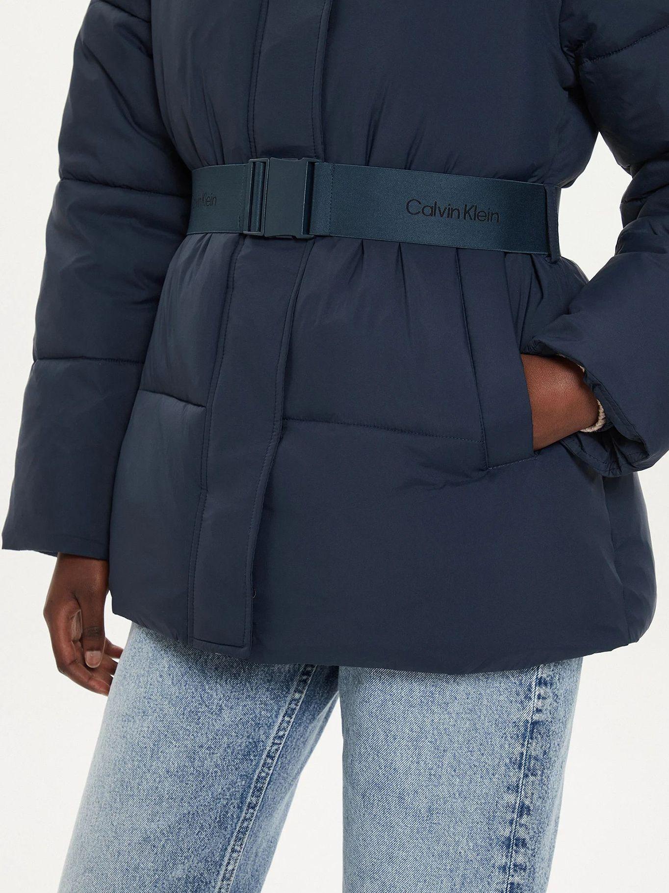 Parka Logo Belt Puffer PPK Azul Calvin Klein-4