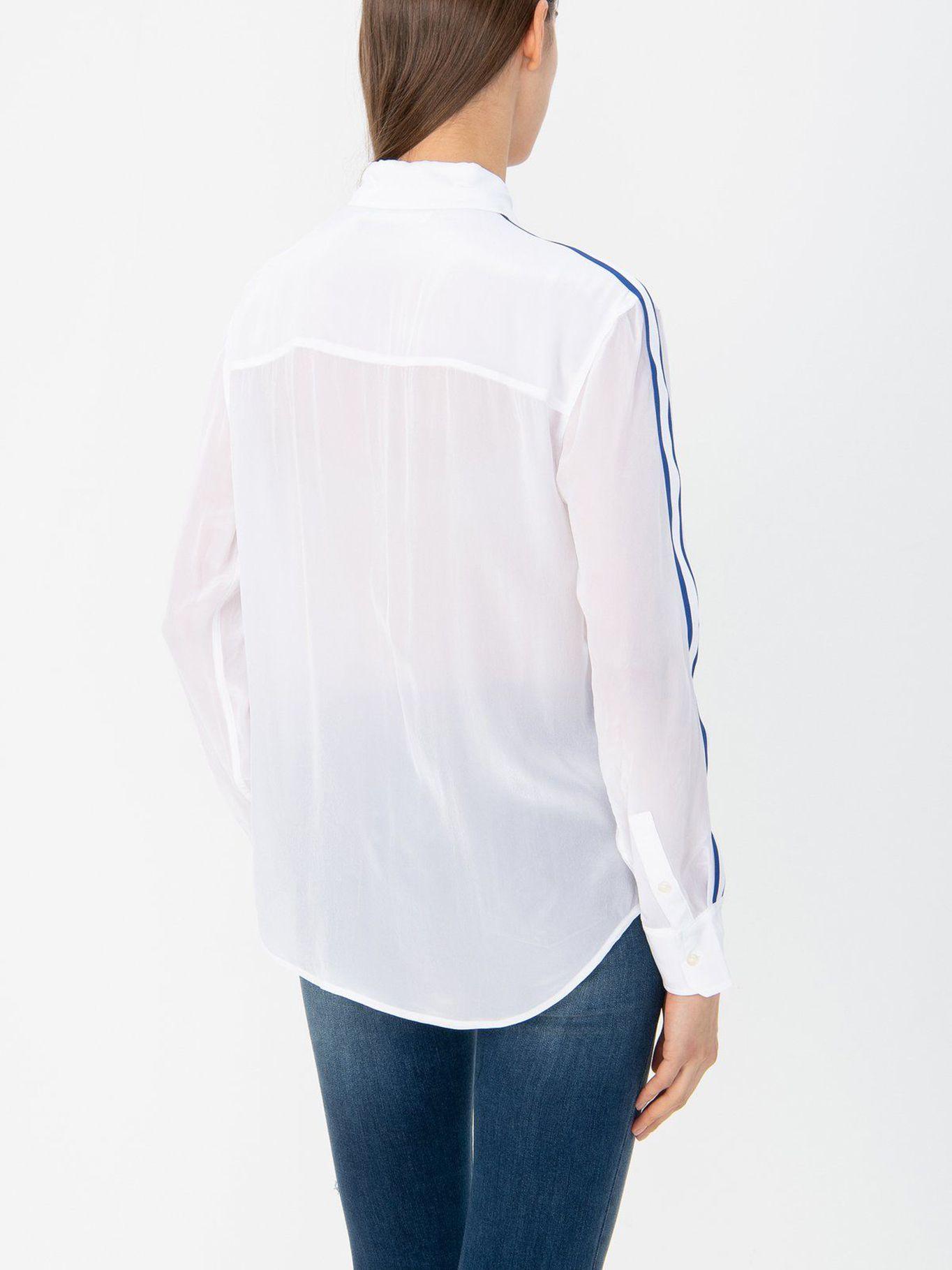Camisa Con Detalle En Contraste Blanco Calvin Klein-2