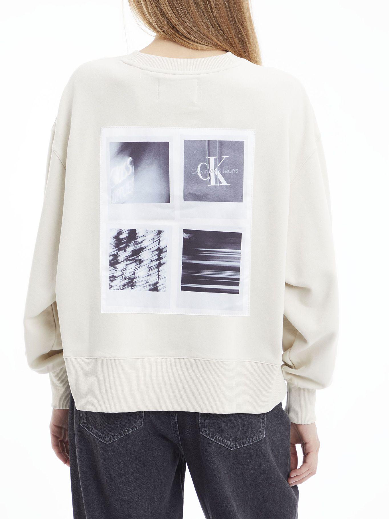 Polerón Hoodie Back Beige Calvin Klein-1