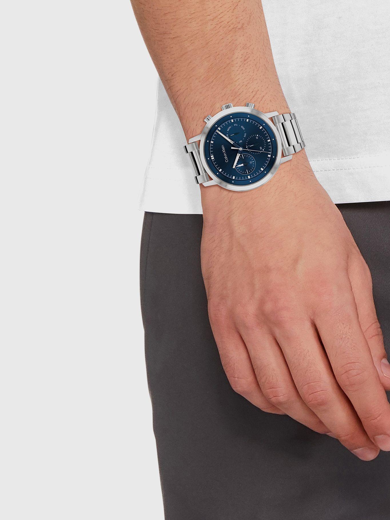 Reloj con Brazalete de Eslabones Plateado Calvin Klein-3