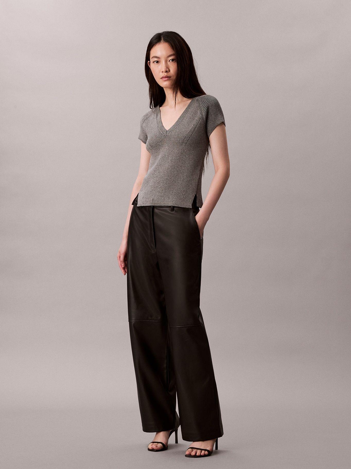 Sweater Sin Mangas Jaspeado Gris Calvin Klein-1