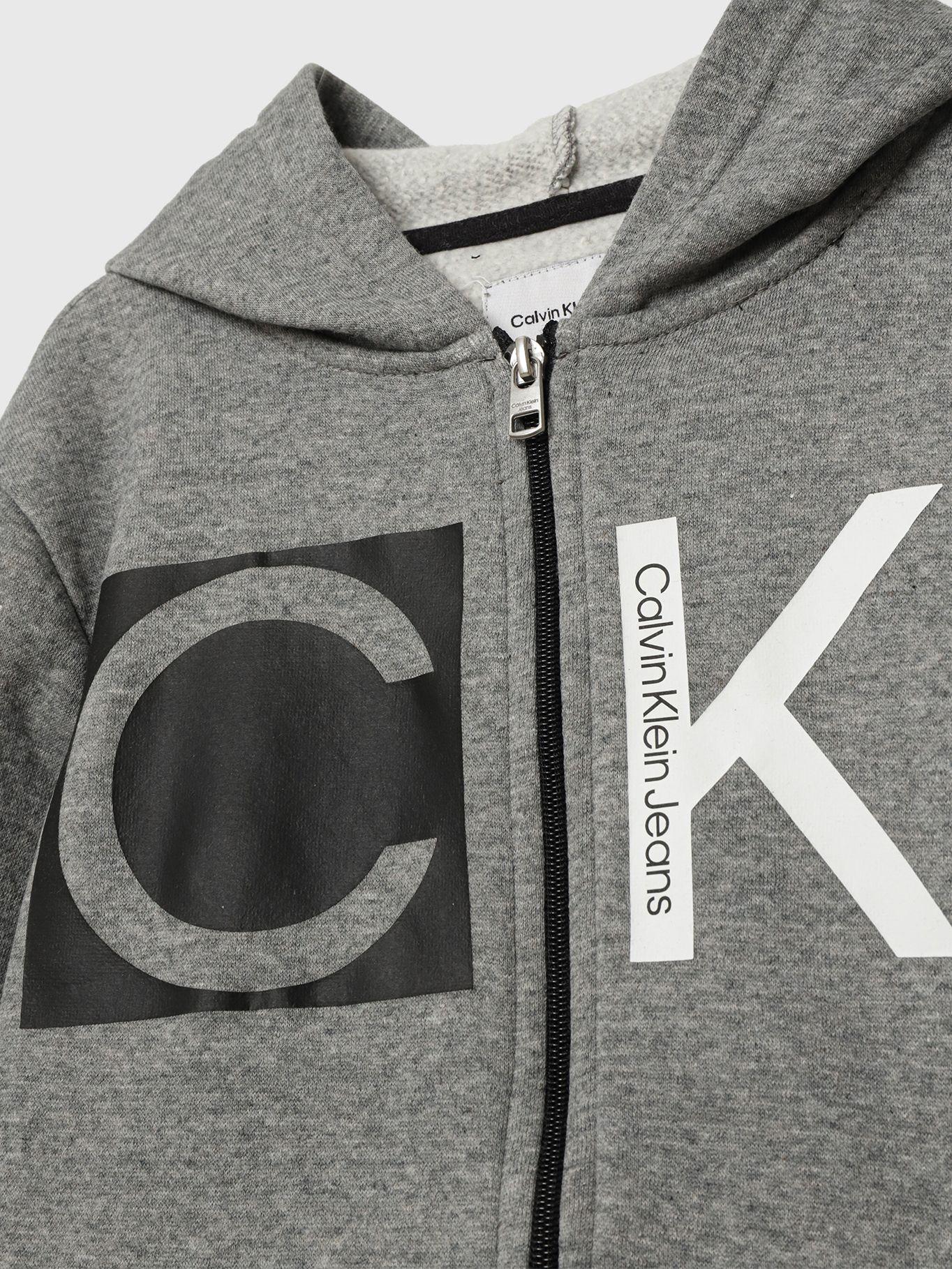 Polerón Niño Knockout Gris Calvin Klein-3