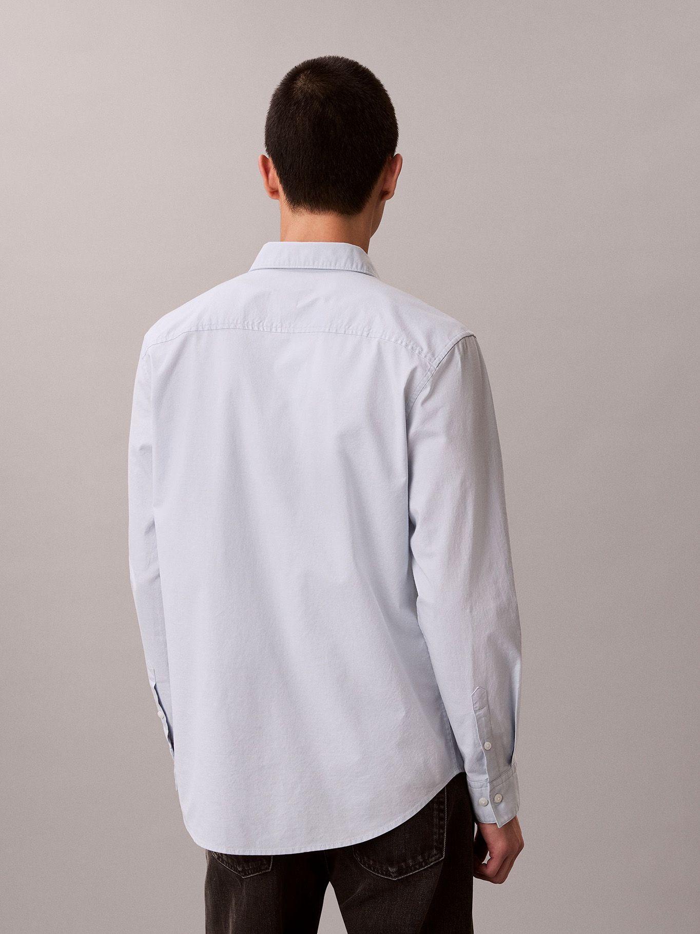 Camisa Oxford Clásica Celeste Calvin Klein-2