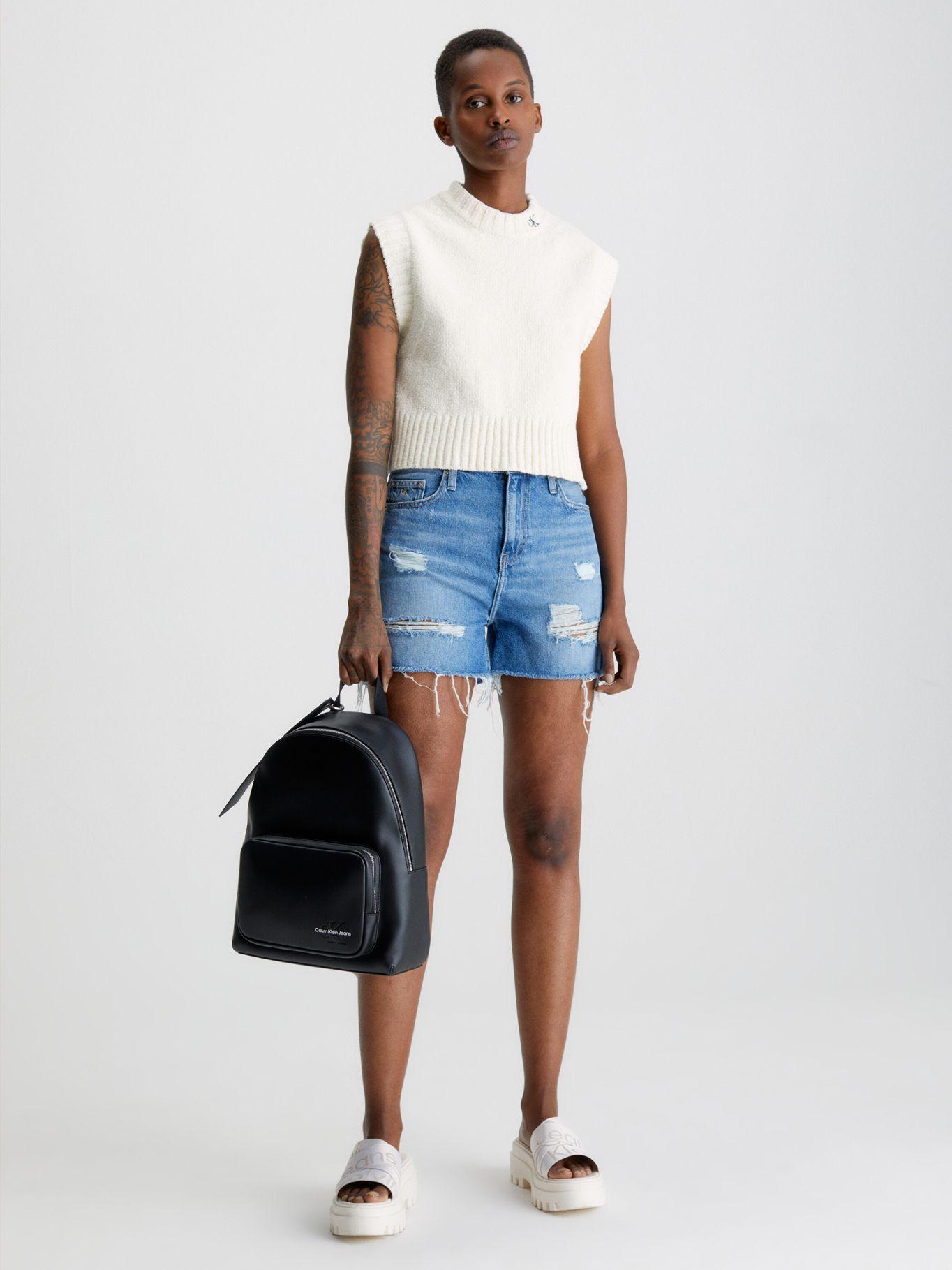 Short Denim Mom Azul Calvin Klein-1