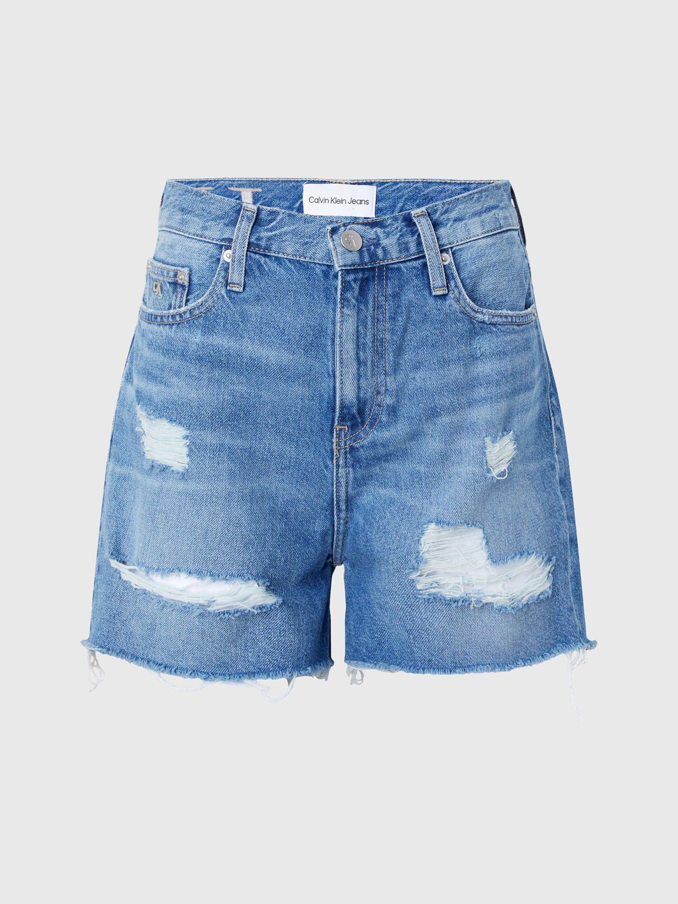 Short Denim Mom Azul Calvin Klein-4