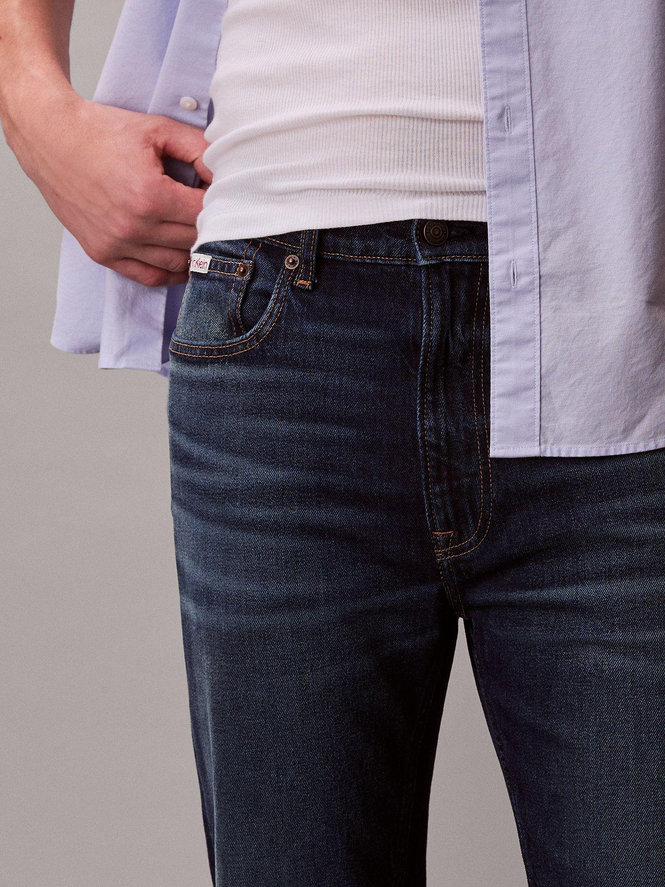 Jeans Recto Standard Celeste Calvin Klein-4
