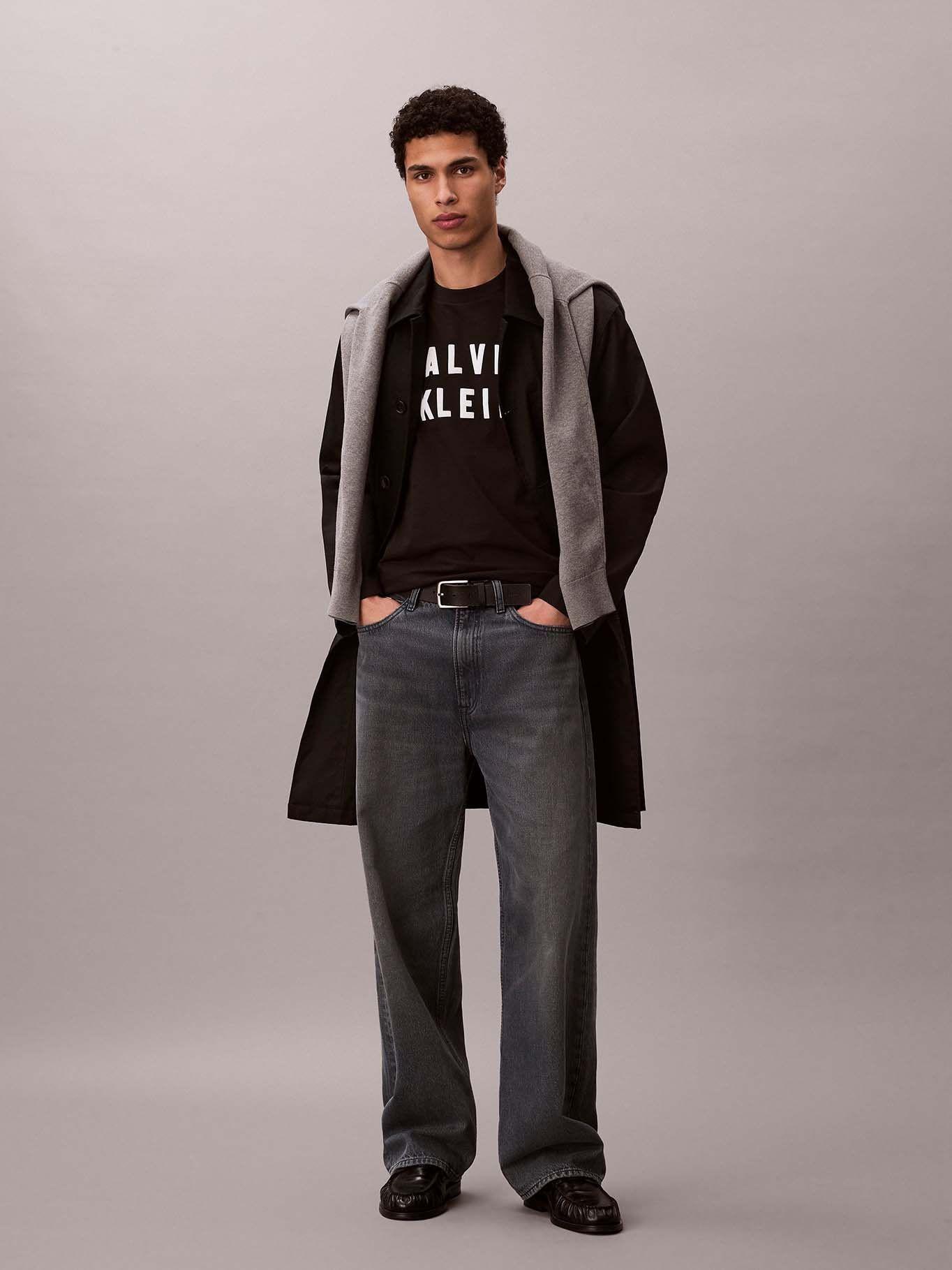 Polera con Gráfico de Logo Negro Calvin Klein-1