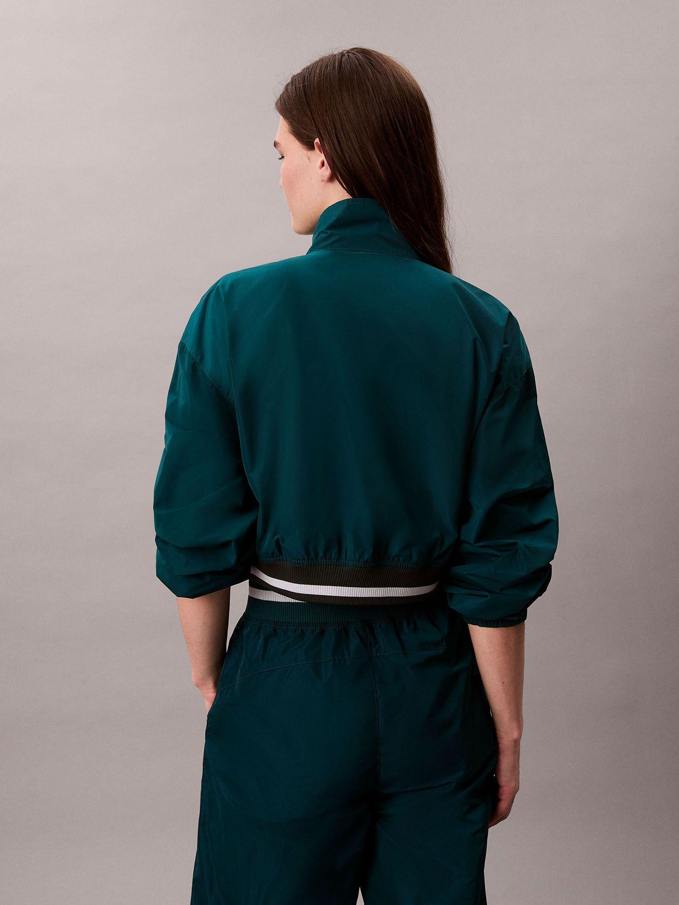 Chaqueta Tipo Track de Tejido Plano Verde Calvin Klein-2