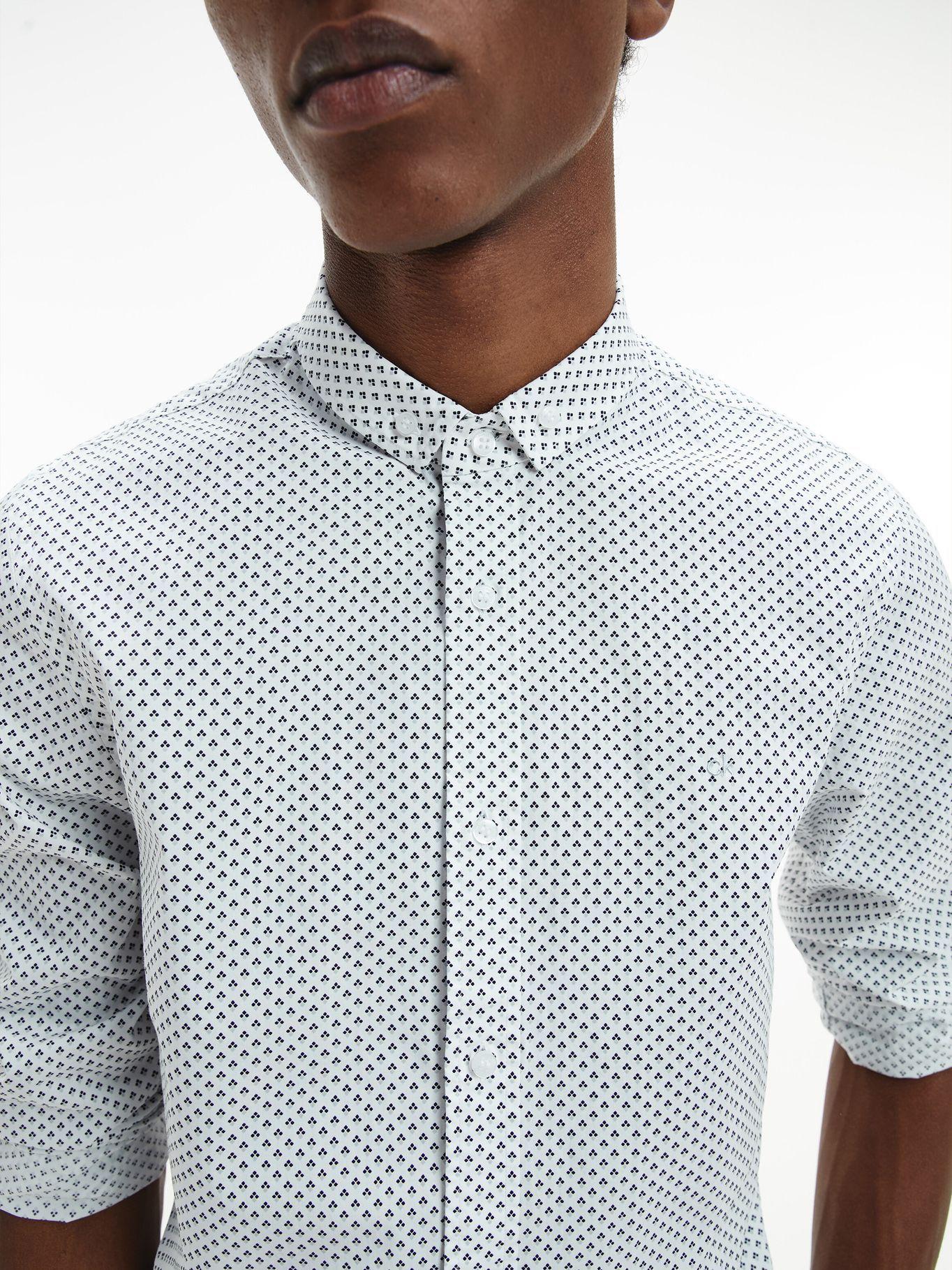 Camisa Geo Print Blanco Calvin Klein-2