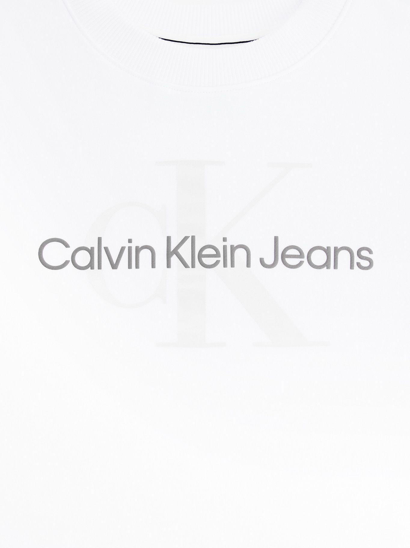 Polerón Boxy Monogram Blanco Calvin Klein-5