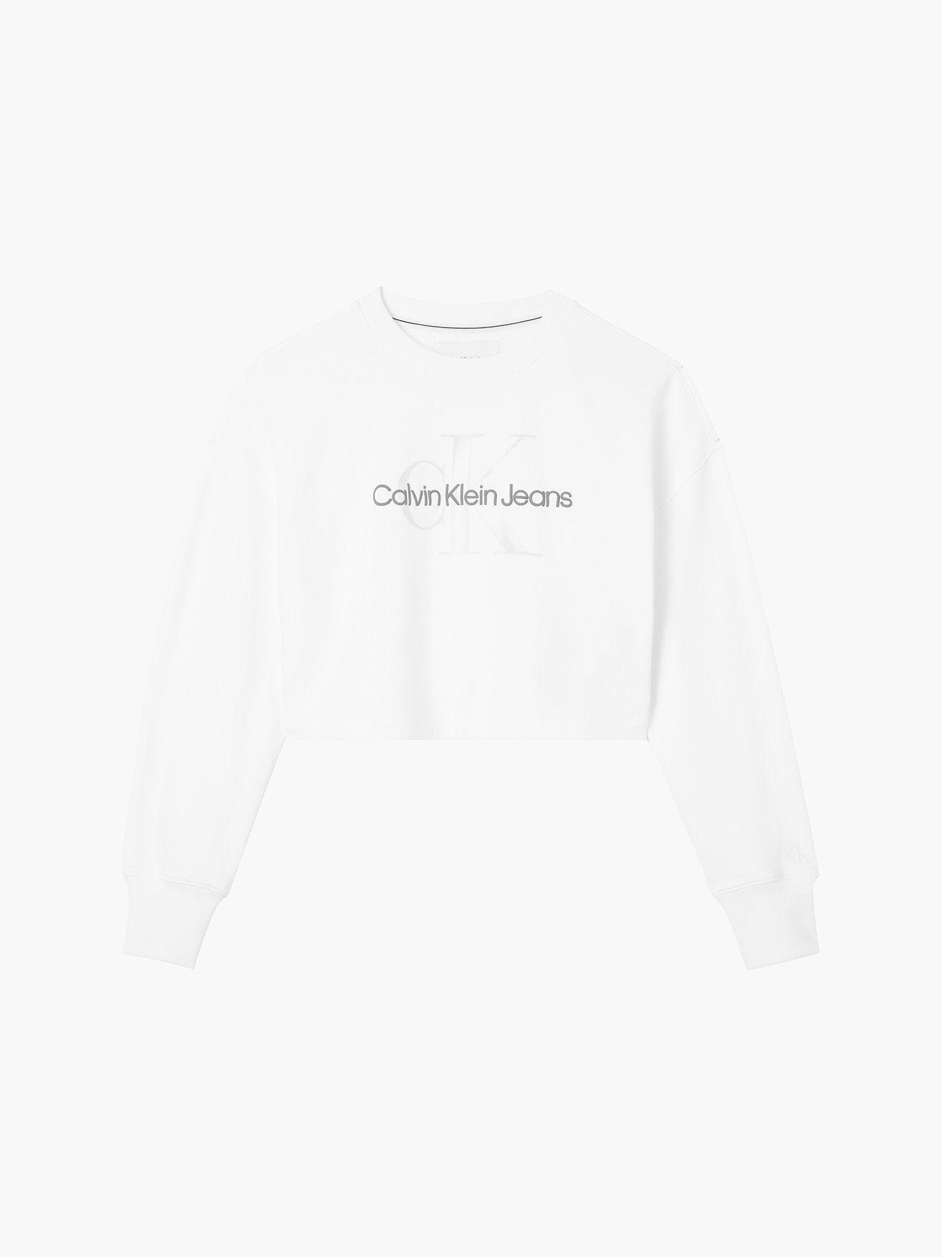 Polerón Boxy Monogram Blanco Calvin Klein-4