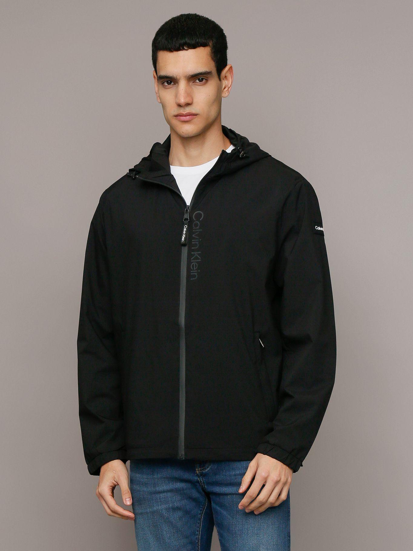 Cortaviento Stretch Negro Calvin Klein-0