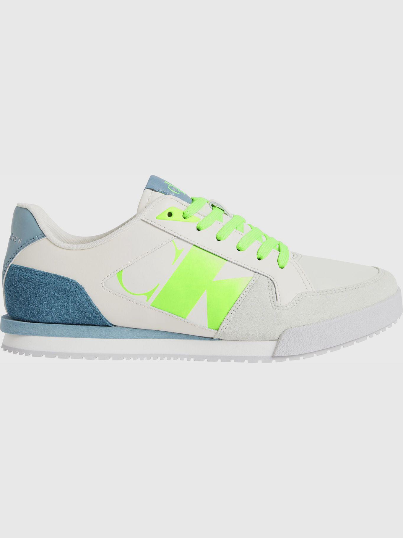 Zapatilla Low Profile Runner Mix Blanco Calvin Klein-4
