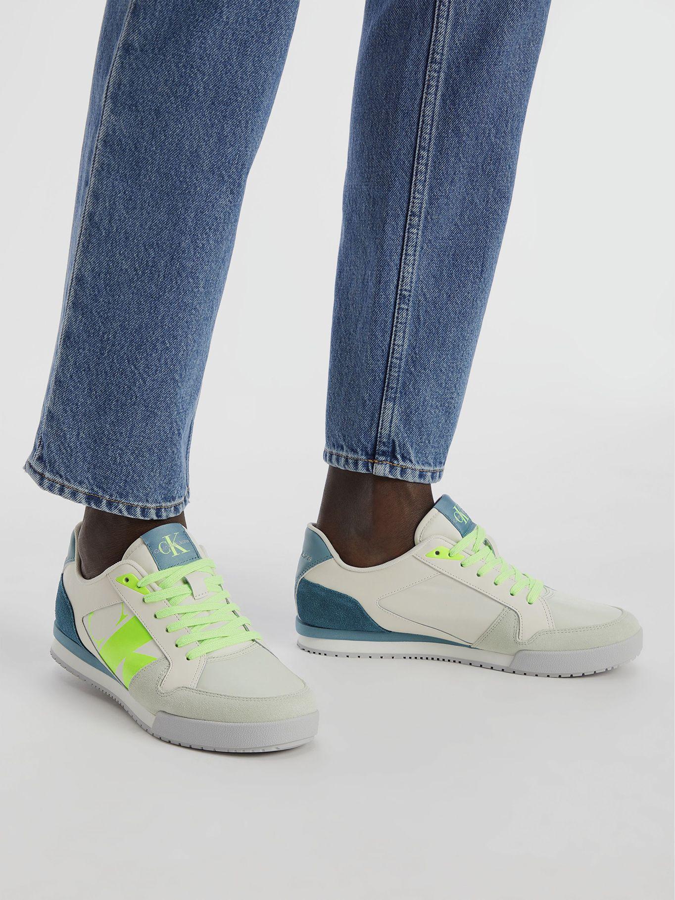 Zapatilla Low Profile Runner Mix Blanco Calvin Klein-5