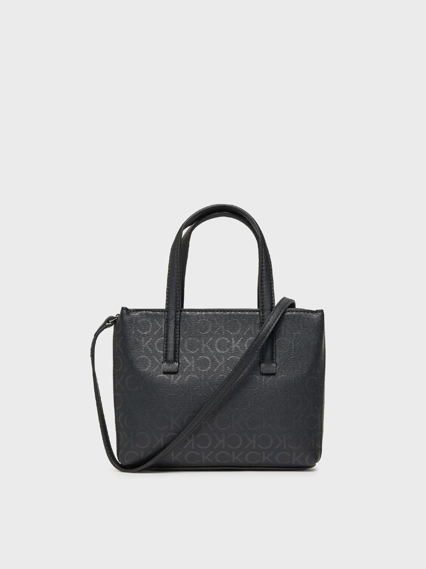 Cartera Tote Ck Must Mini Negro Calvin Klein-1