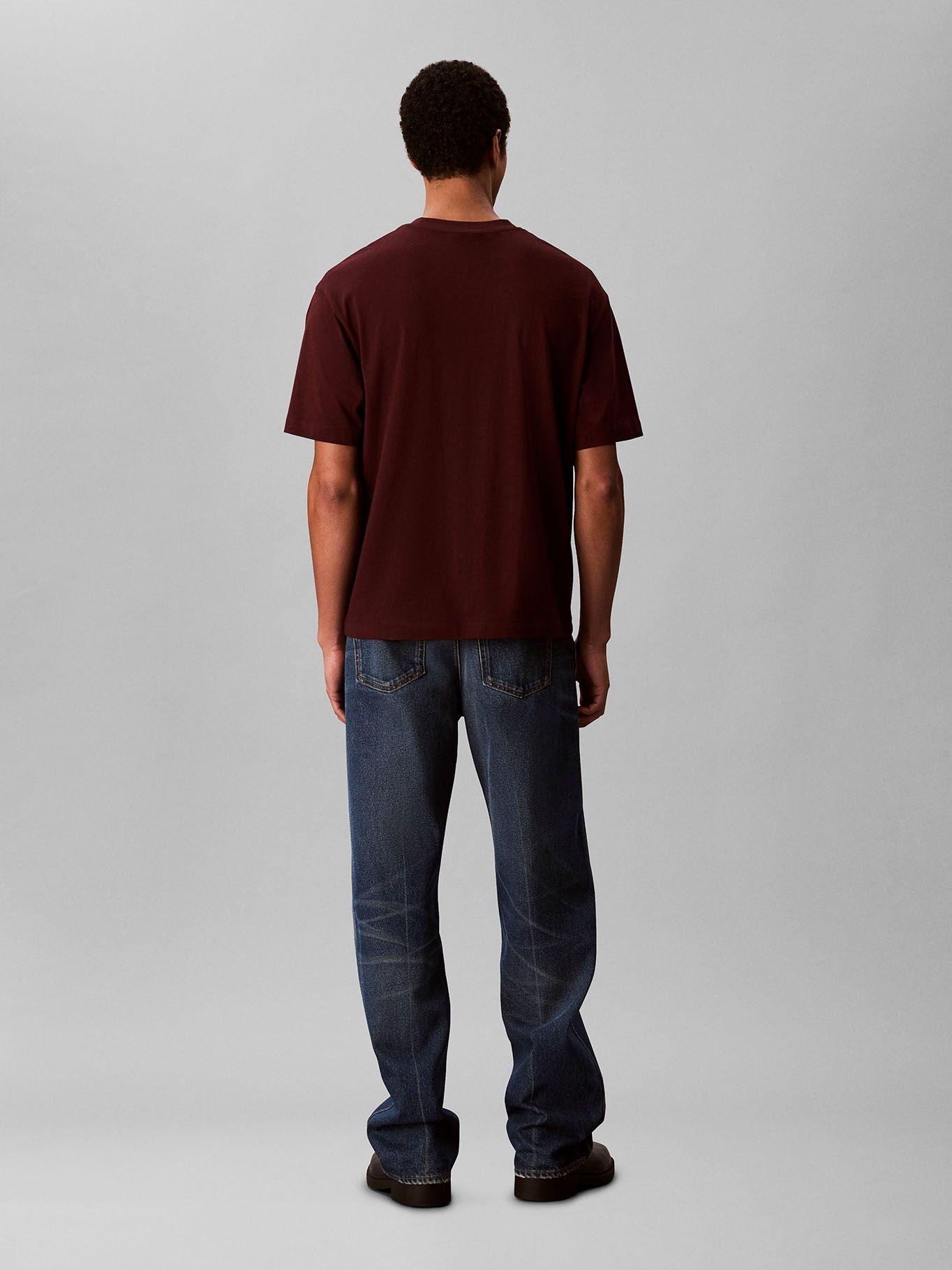 Polera Relaxed con Logo Burdeo Calvin Klein-2