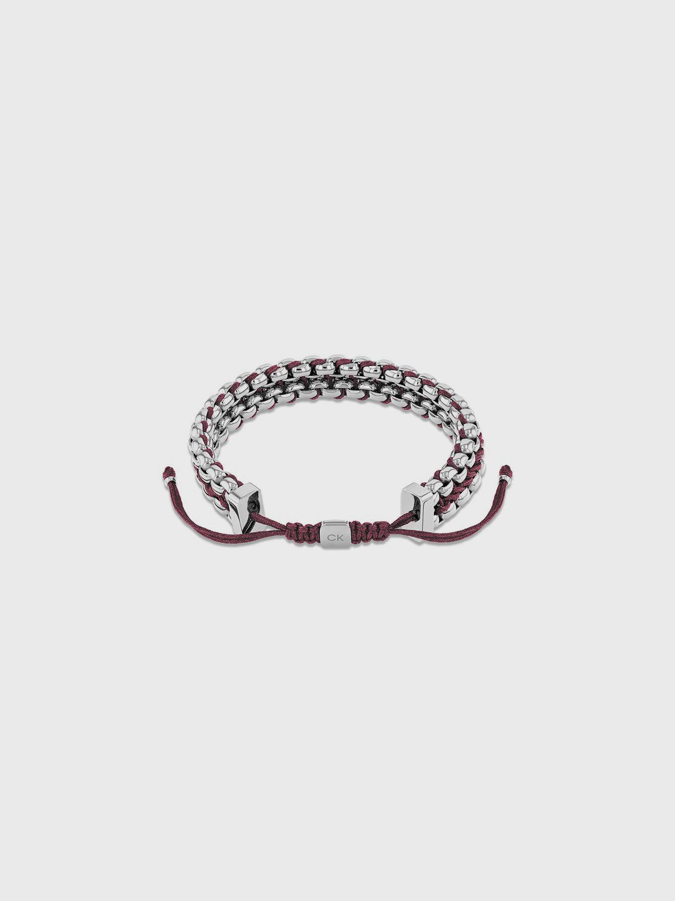 Pulsera Link Plateado Braided Calvin Klein-1