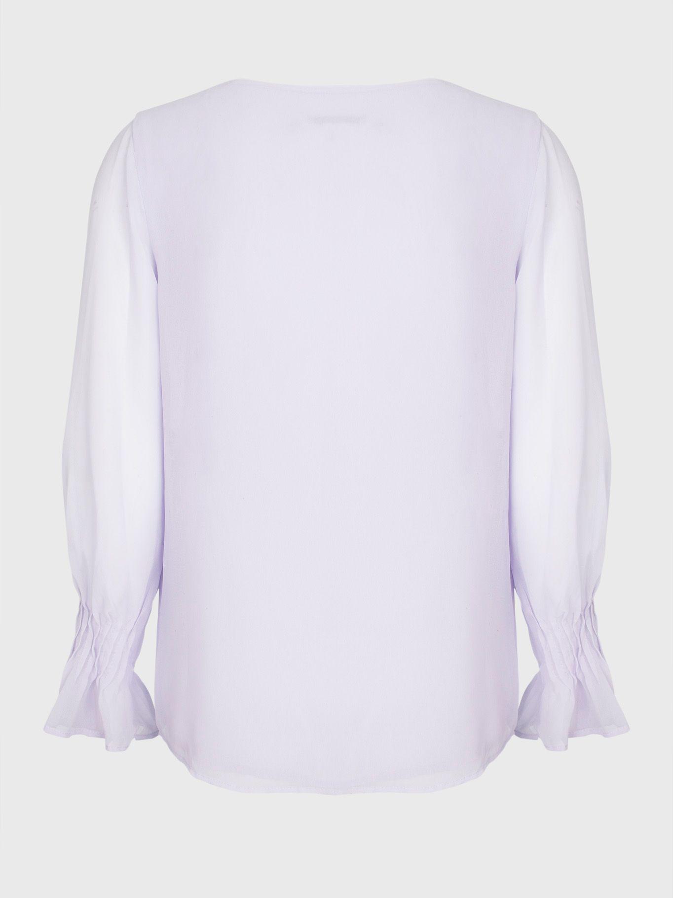 Camisa Pleat Lila Calvin Klein-2
