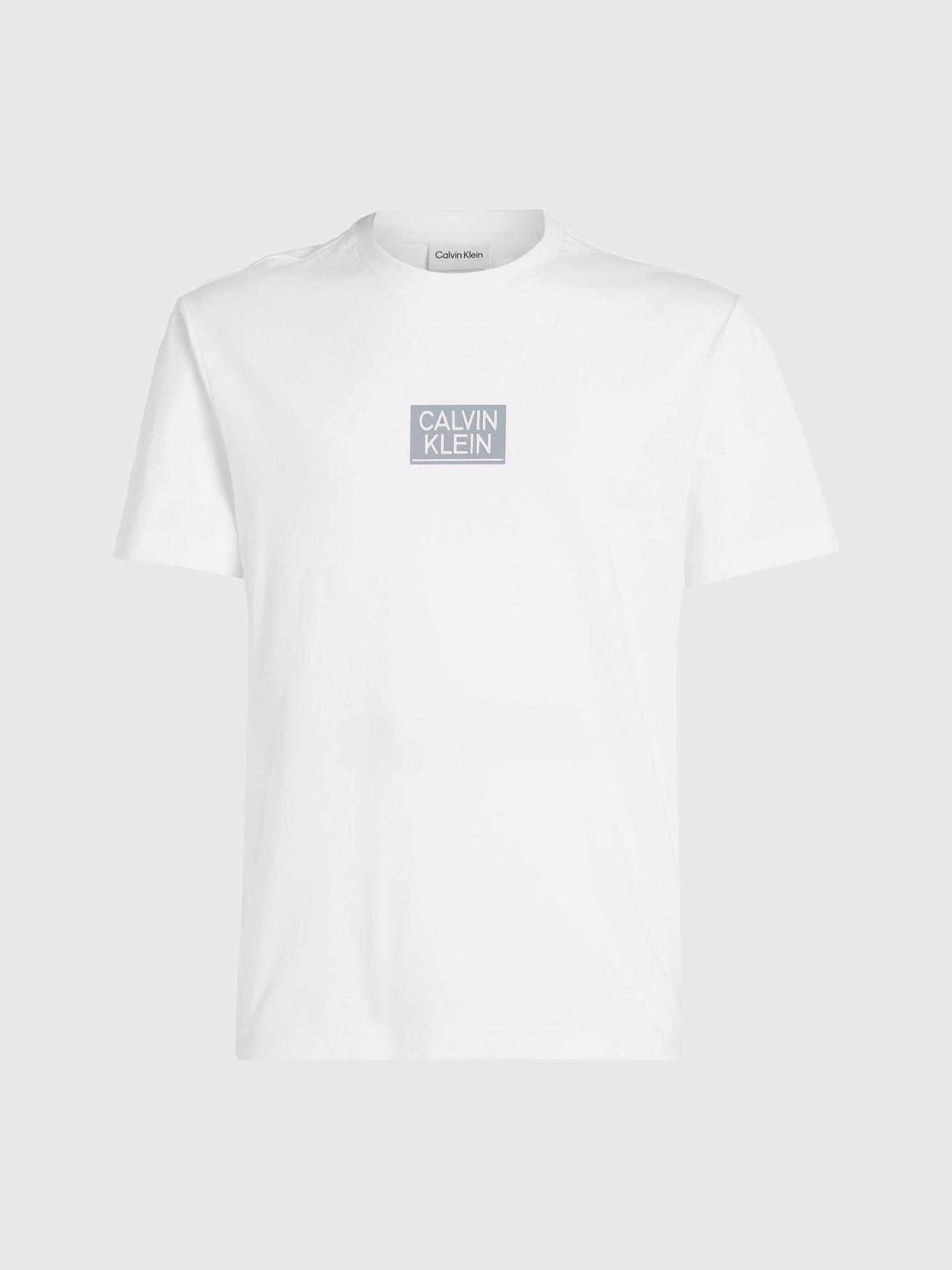 Polera Gloss Stencil Logo  Blanco Calvin Klein-4