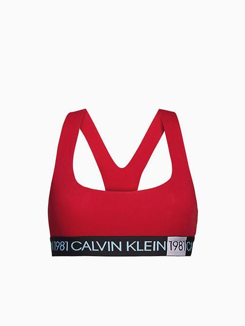 Bralette - 1981 Cotton Rojo Calvin Klein Underwear-2