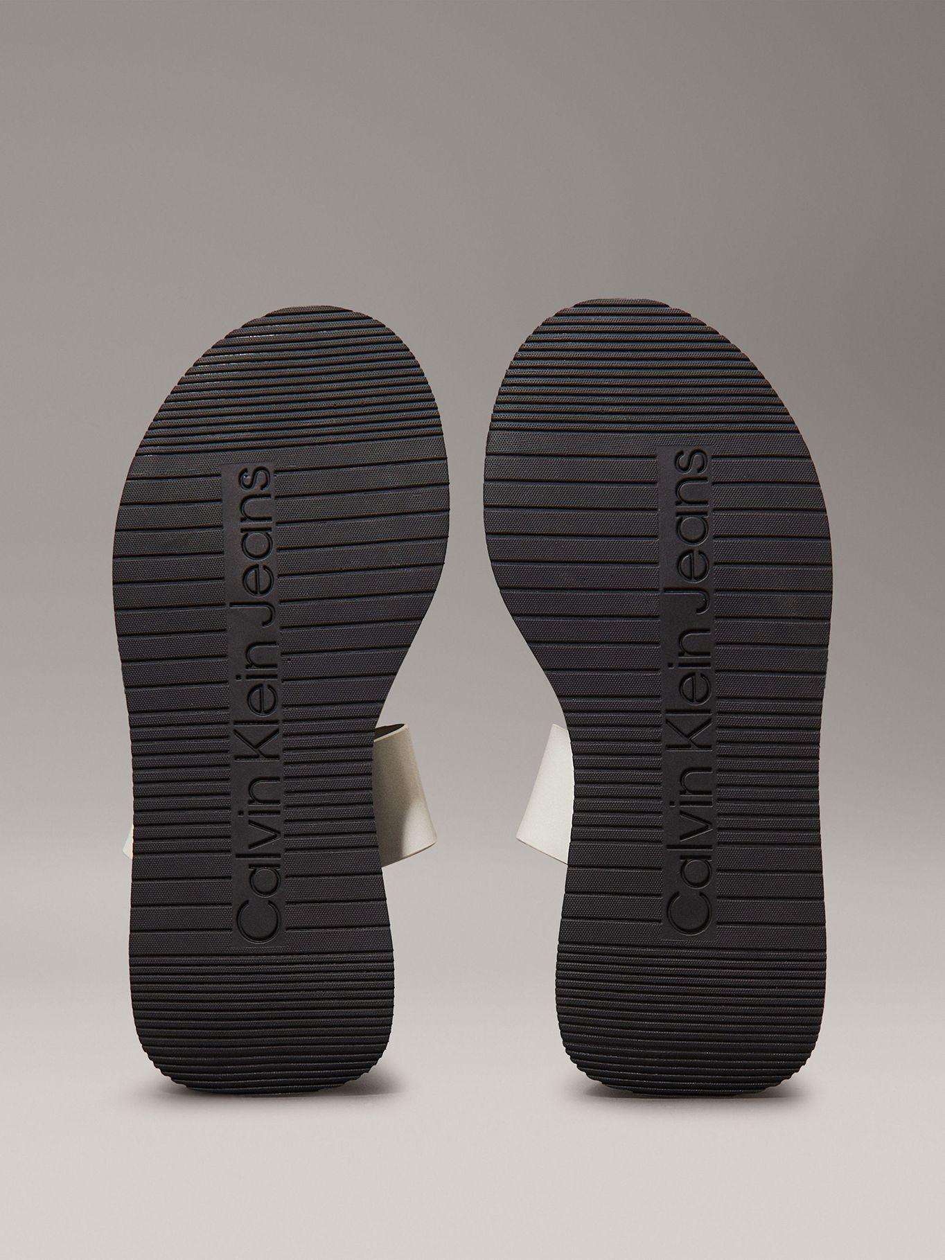 Sandalias Cuero Double Strap Negro Calvin Klein-3