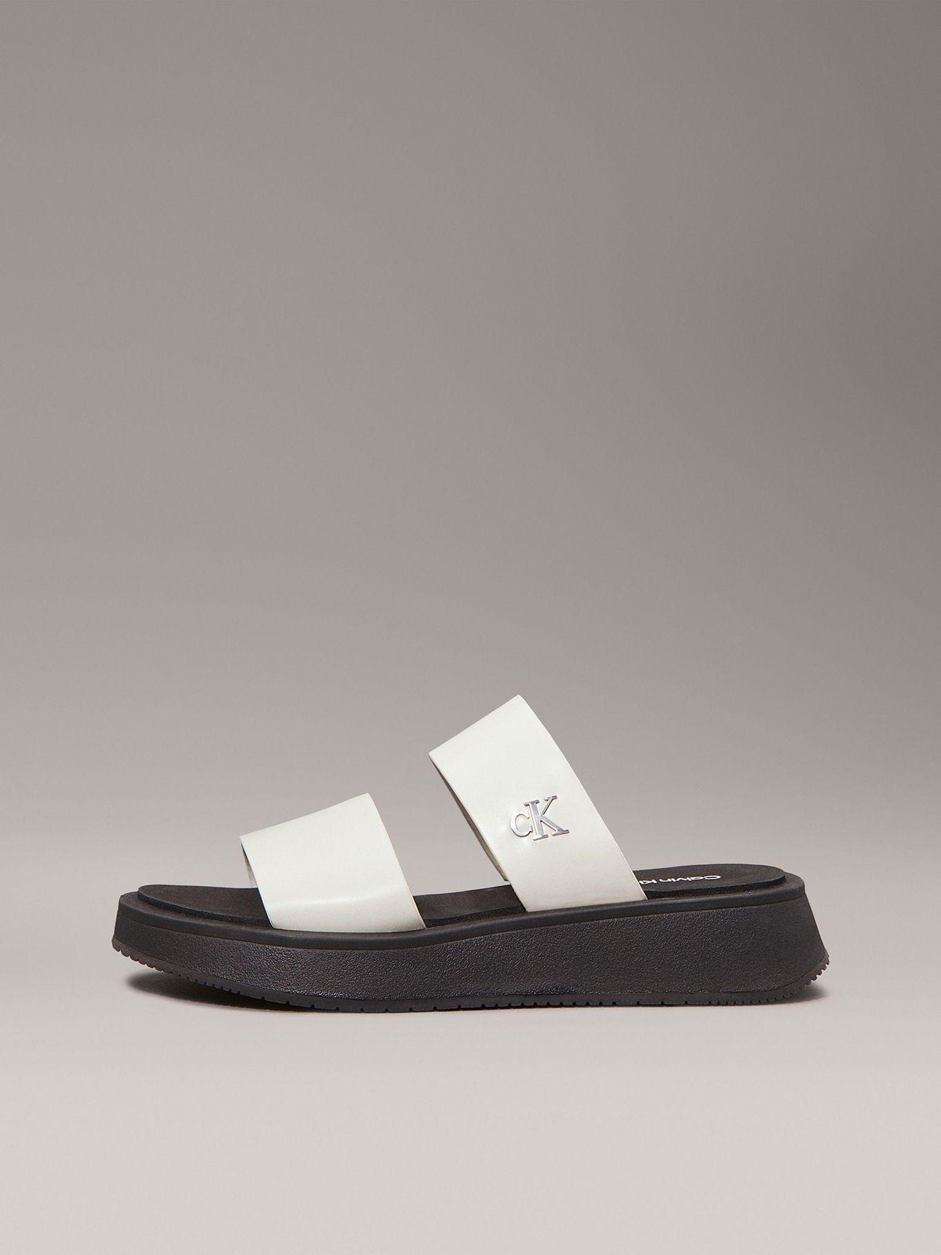 Sandalias Cuero Double Strap Negro Calvin Klein-5