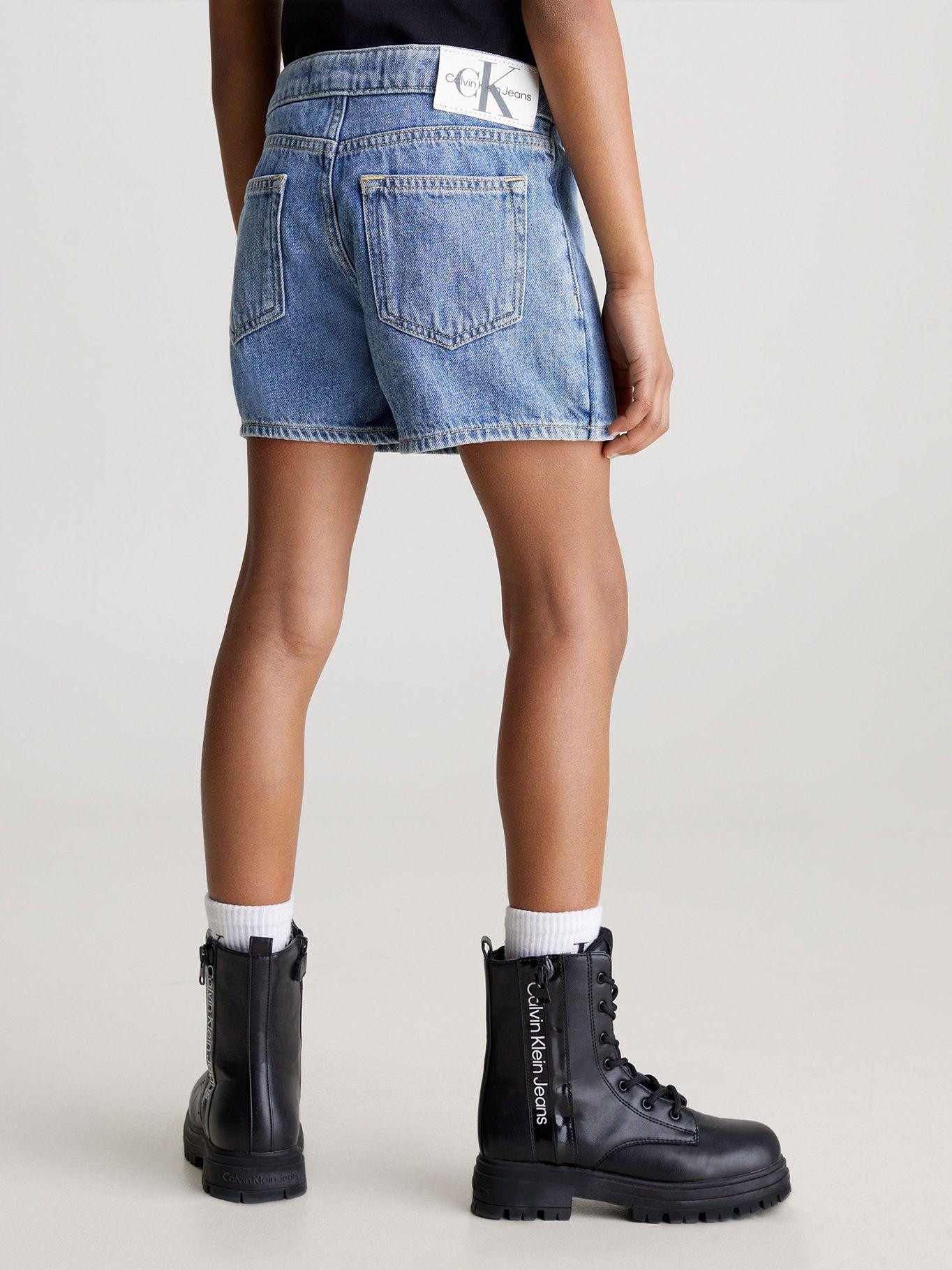 Falda Pantalón Niña Denim Azul Calvin Klein-2