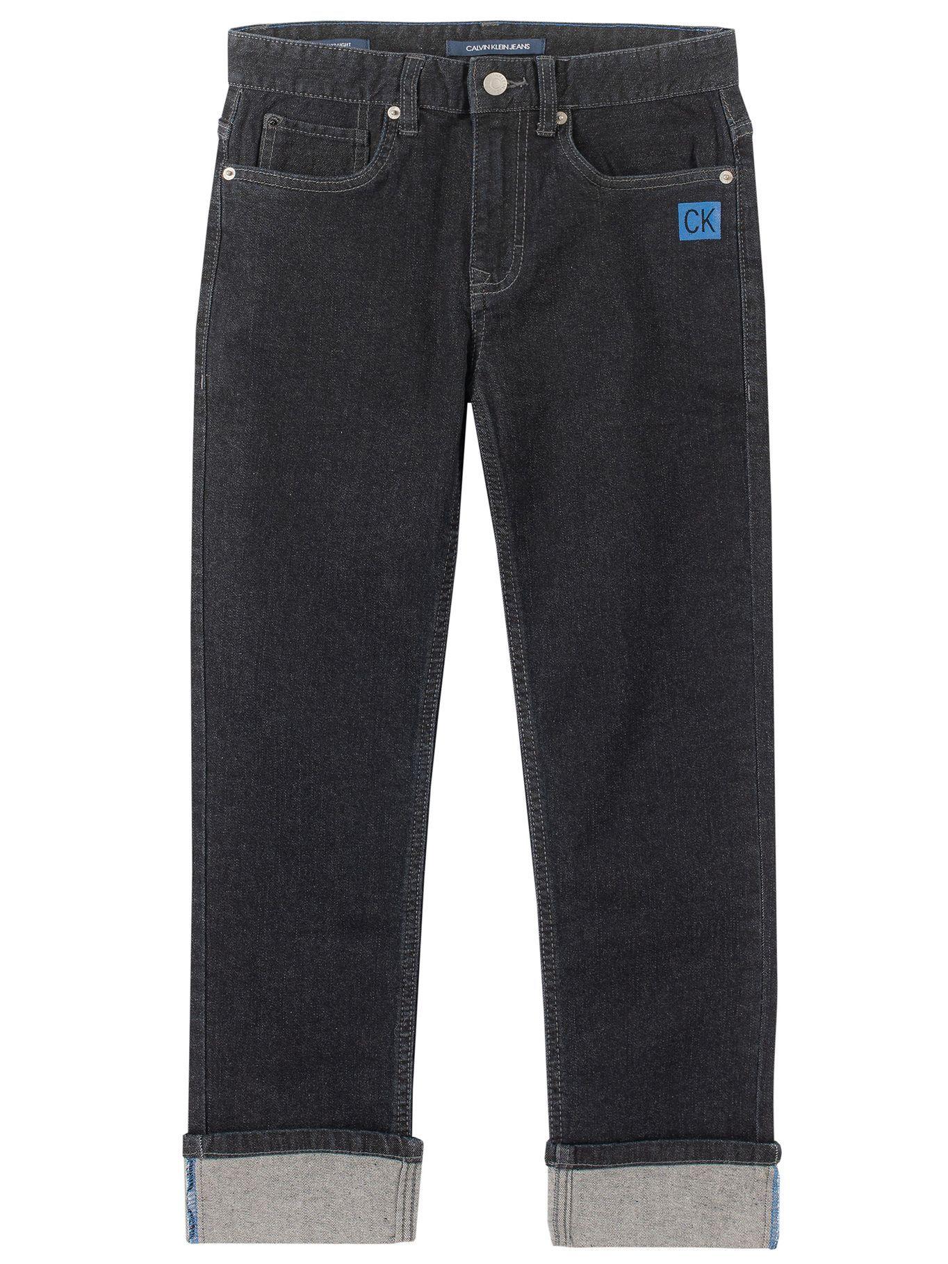 Jeans Niño Slim Straight Negro Calvin Klein-0