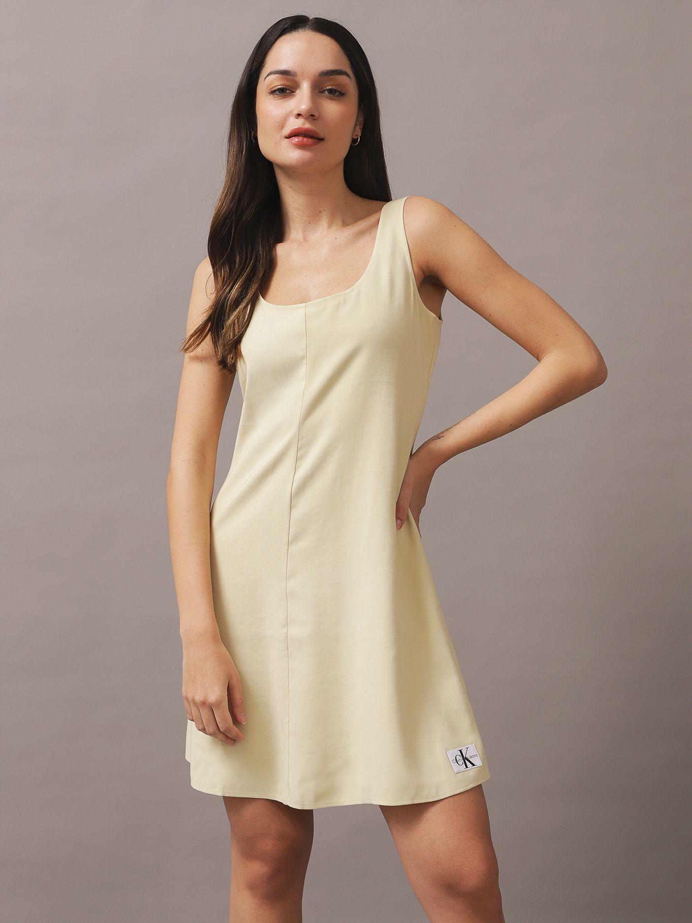 Vestido Tie Waisted Day Verde Calvin Klein-0