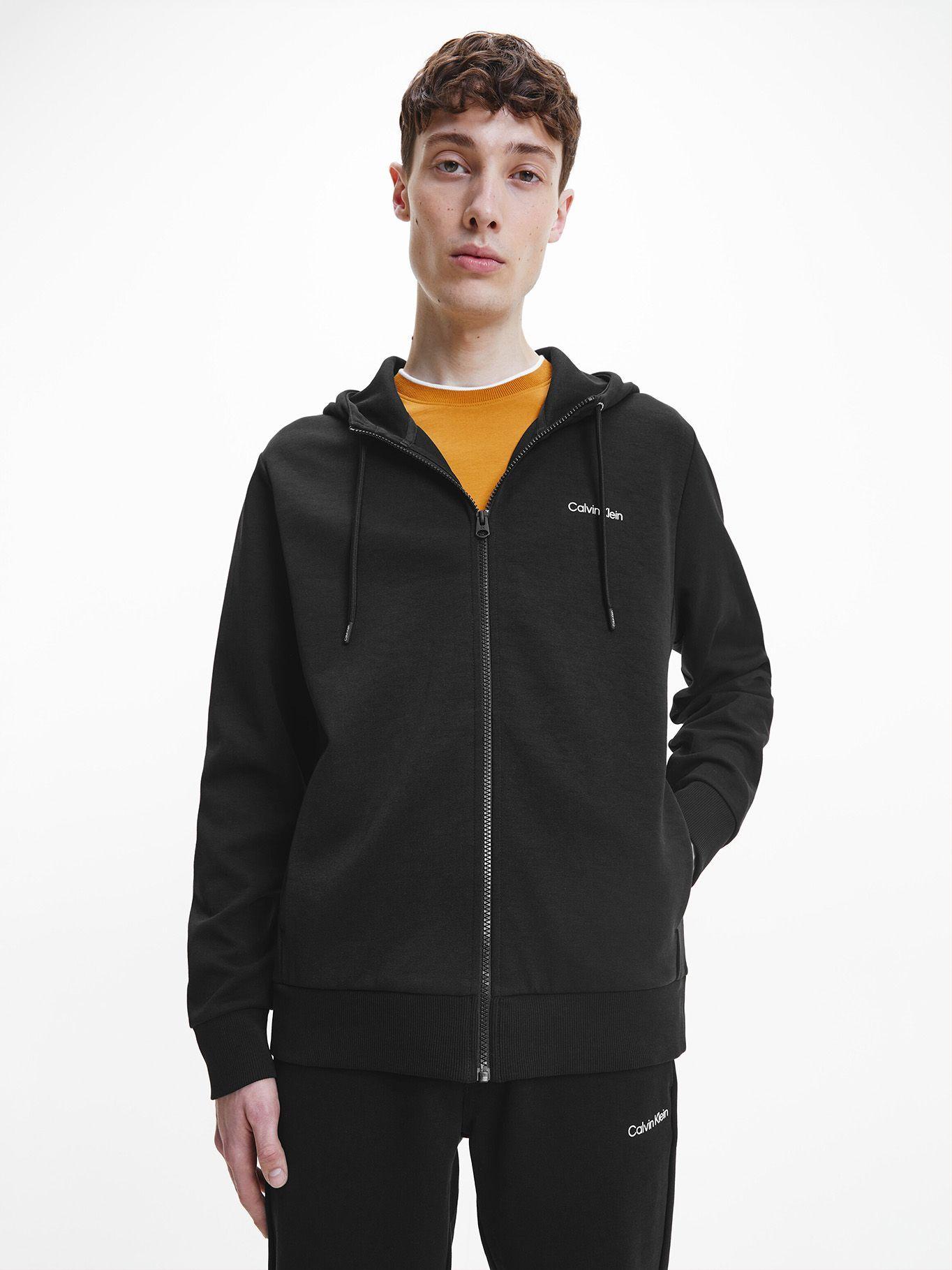 Hoodie Interlock Negro Calvin Klein-0