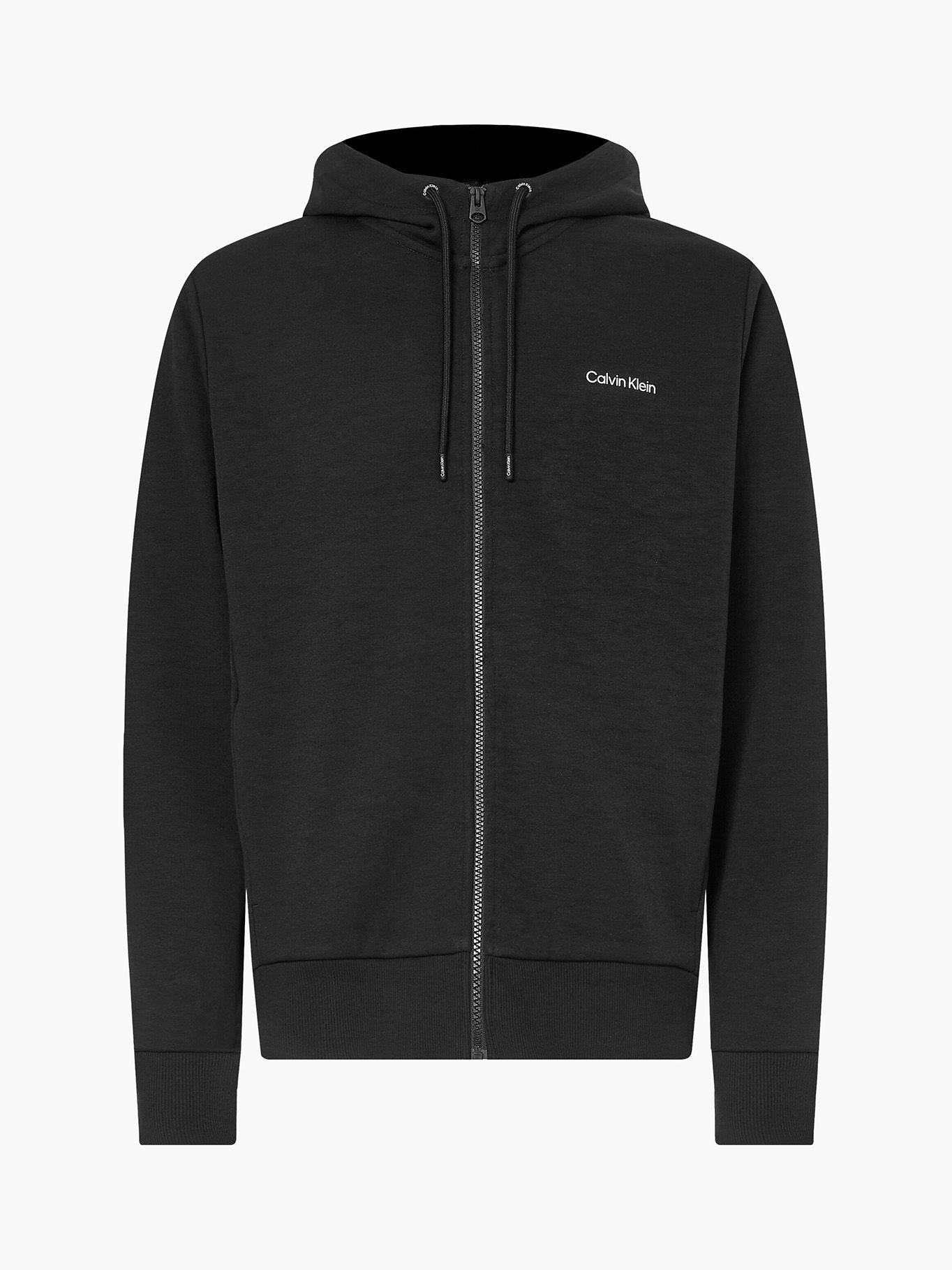 Hoodie Interlock Negro Calvin Klein-4