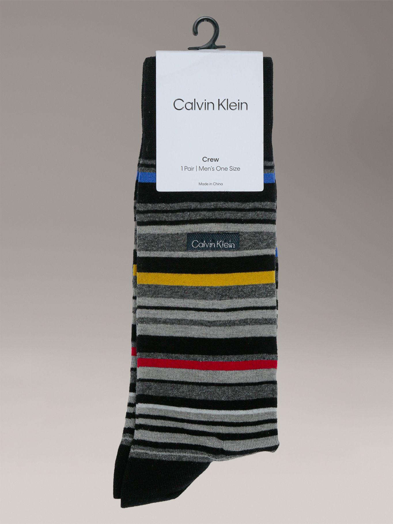 Calcetines Barcode Multi-Stripe Negro Calvin Klein-2