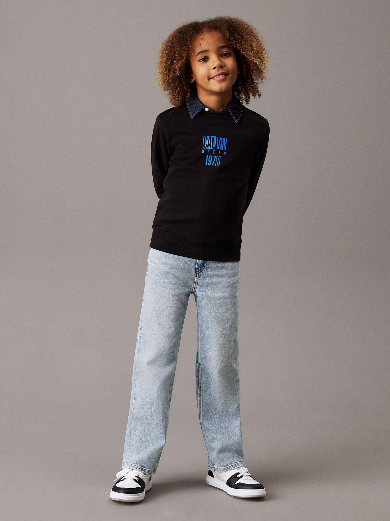 Polerón Niño Good Level Graphic Negro Calvin Klein-1