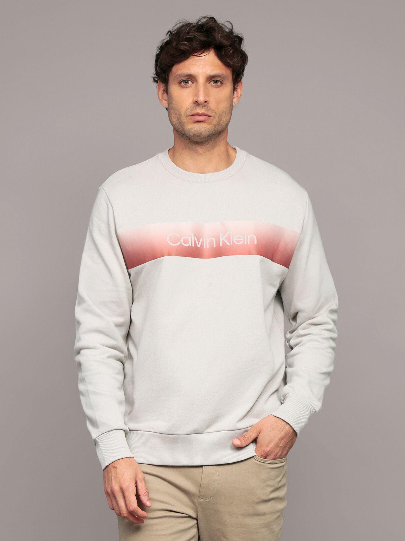 Polerón con Logo en Degradado Gris Calvin Klein-0