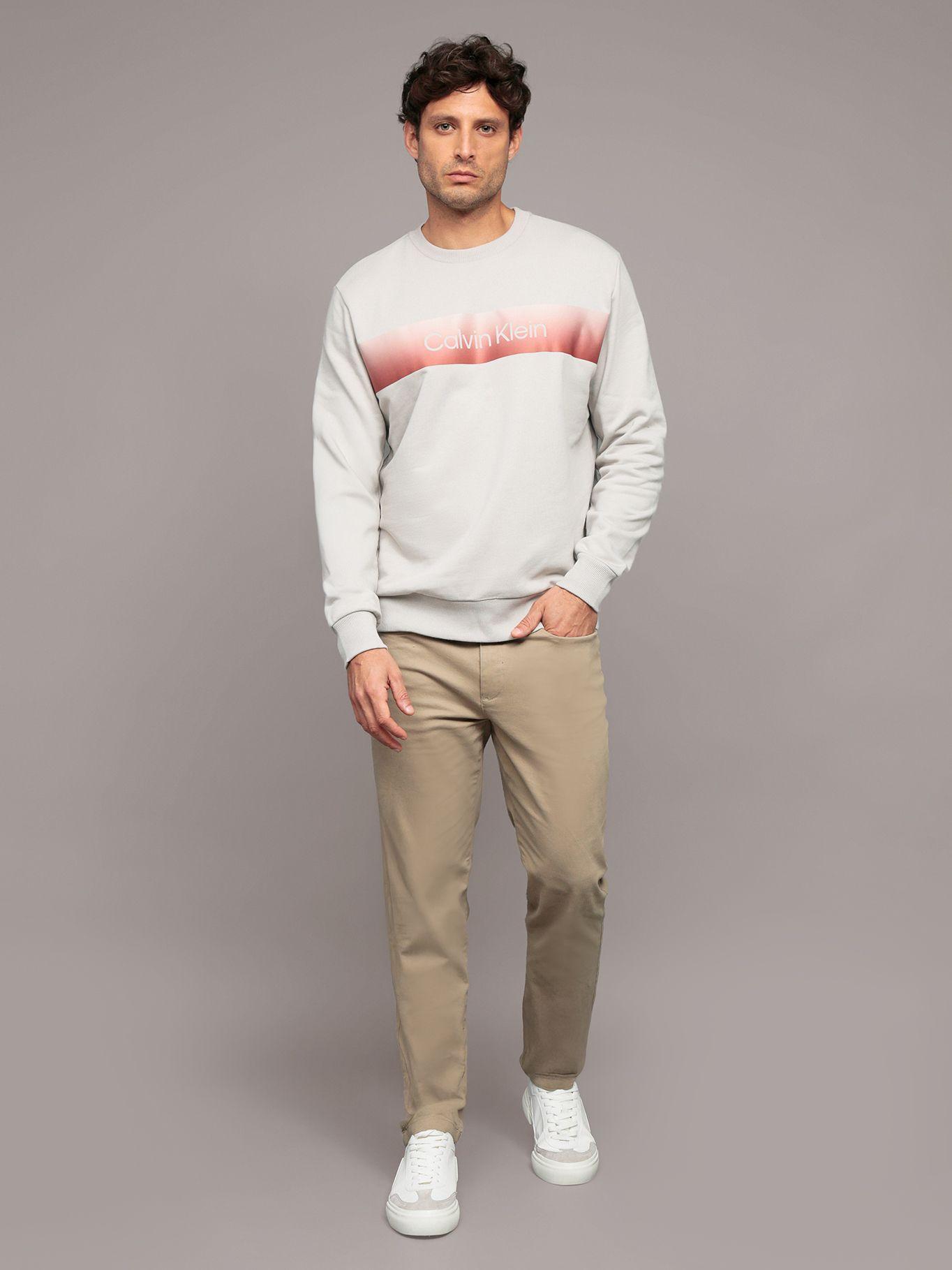 Polerón con Logo en Degradado Gris Calvin Klein-1