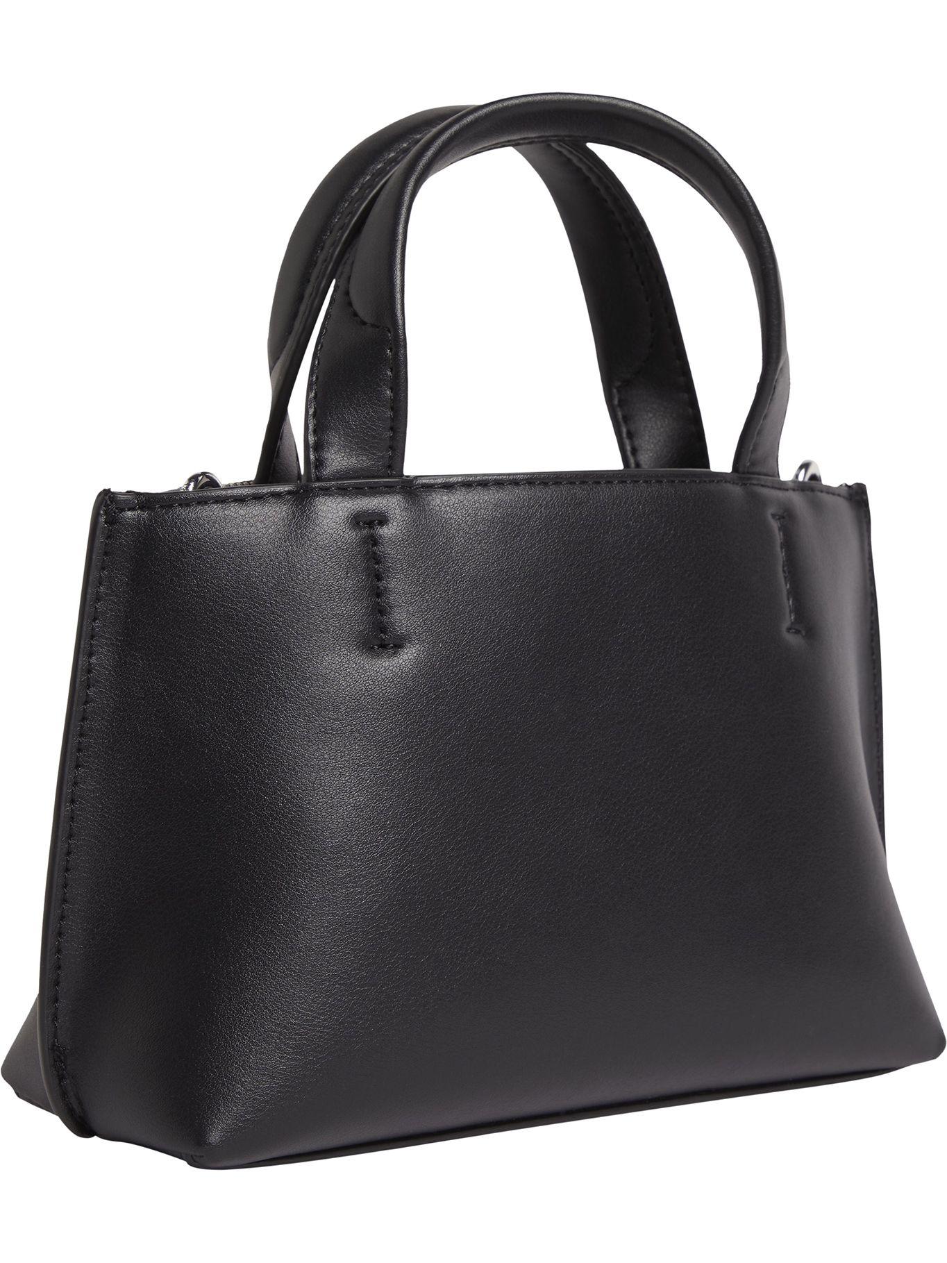 Bolso pequeño con logo en relieve Negro Calvin Klein-1
