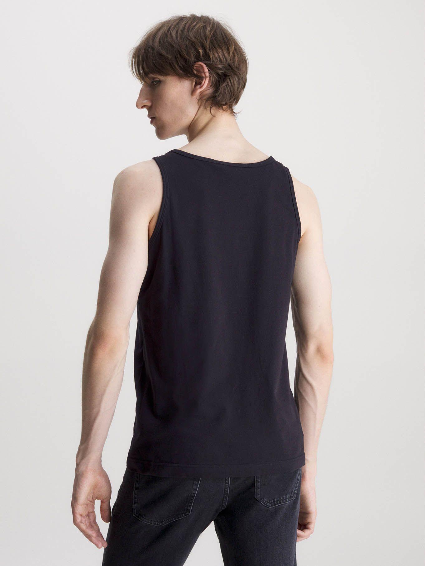 Camiseta de tirantes con logo Negro Calvin Klein-2