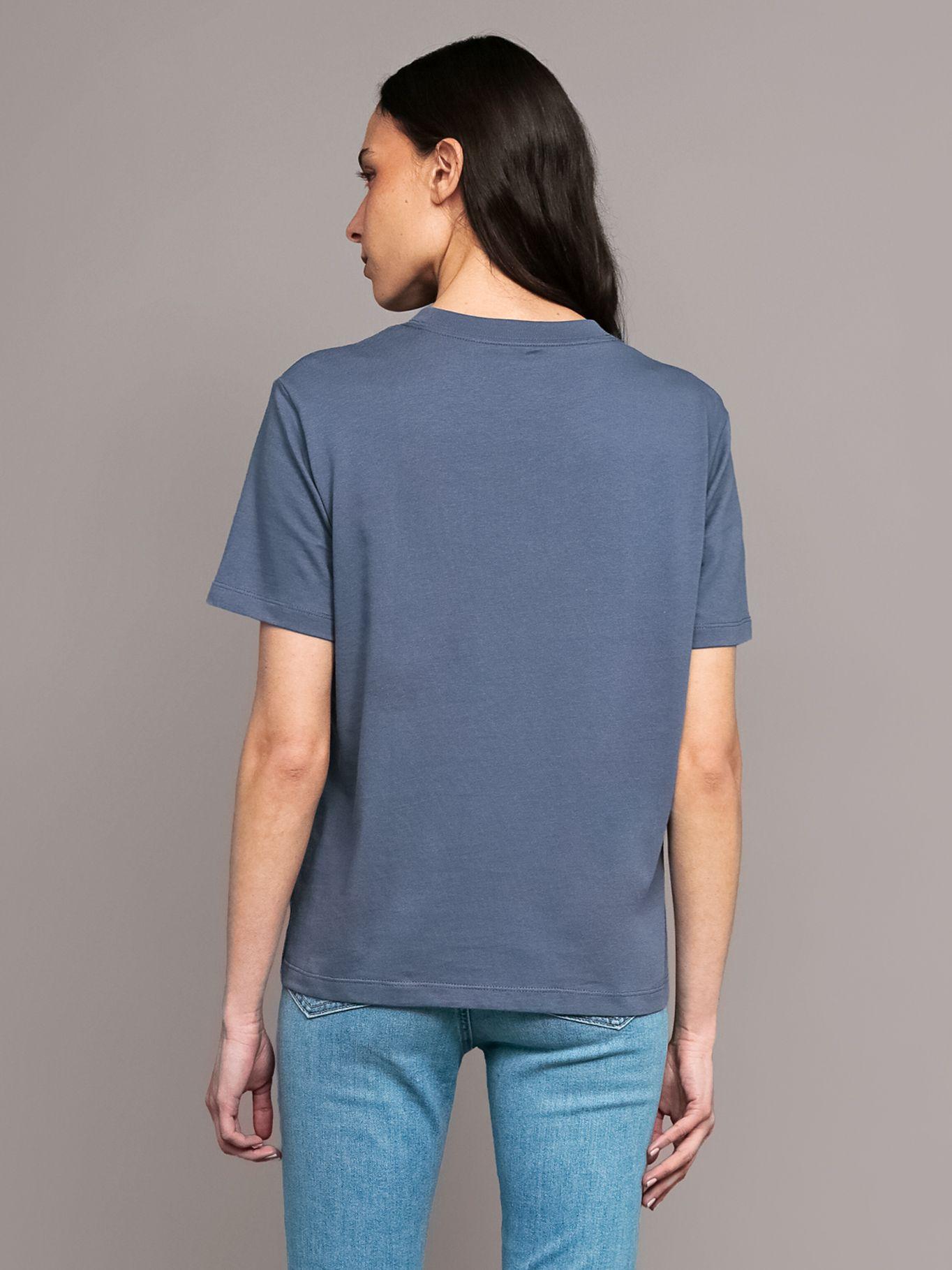 Polera Clásica Monograma Estampado- Azul Calvin Klein-3